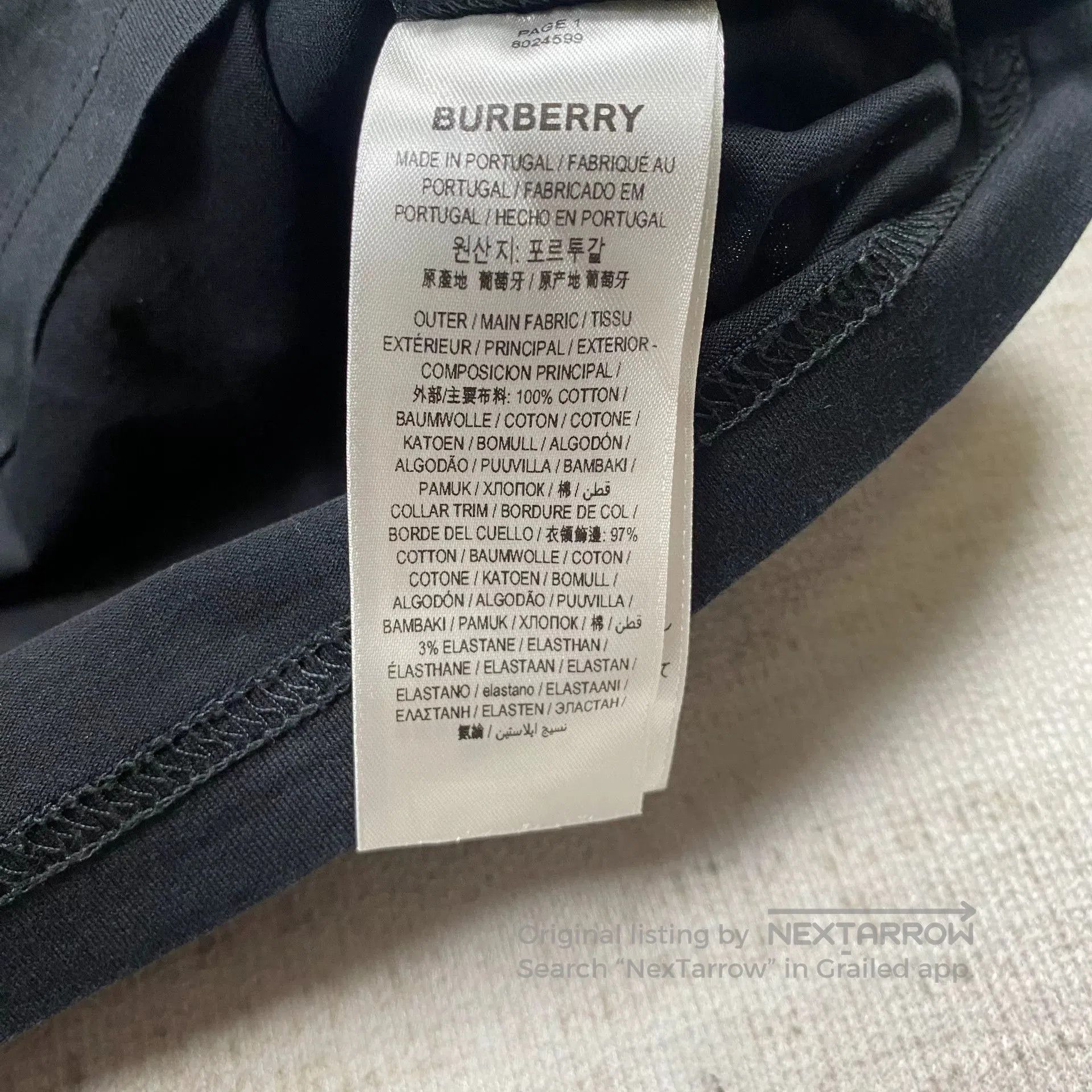 Burberry Burberry Logo Long Sleeve T. Size US S / EU 44-46 / 1 - 5 Thumbnail