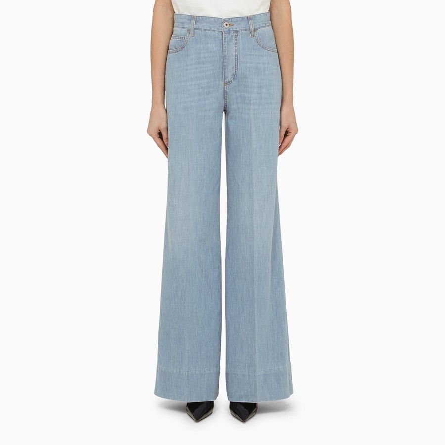 Bottega Veneta o1d2blof0824 Denim Jeans in Light Blue Size 25" / US 0 / IT 36 - 1 Thumbnail