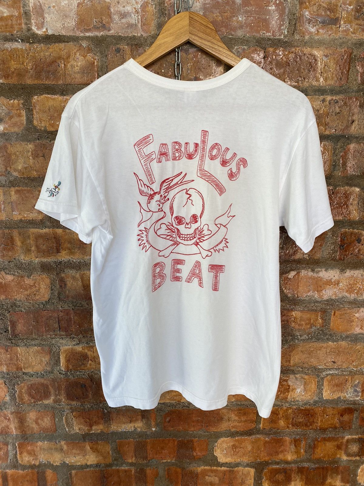 If Six Was Nine Vtg Fabulous Beat Chain stitch Skulls, pigeon and olive Size US M / EU 48-50 / 2 - 2 Thumbnail
