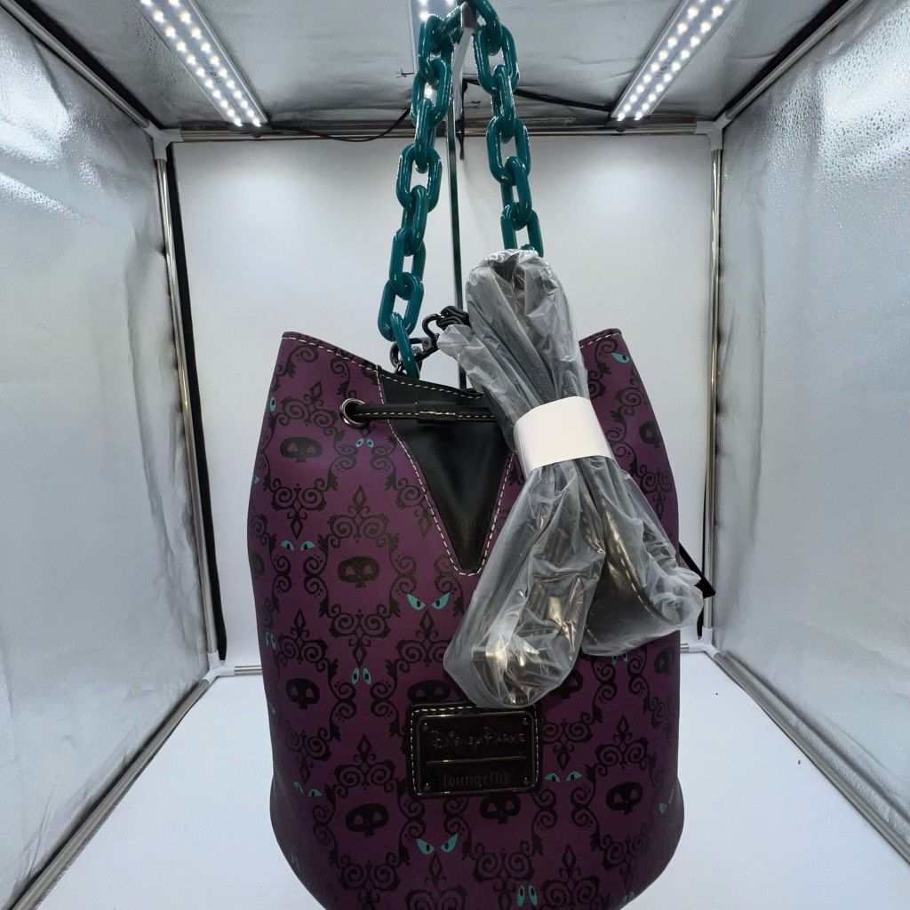 Disney Disney Parks Glow Haunted Mansion Loungefly Bucket Crossbody Bag New With Tag Size ONE SIZE - 1 Thumbnail