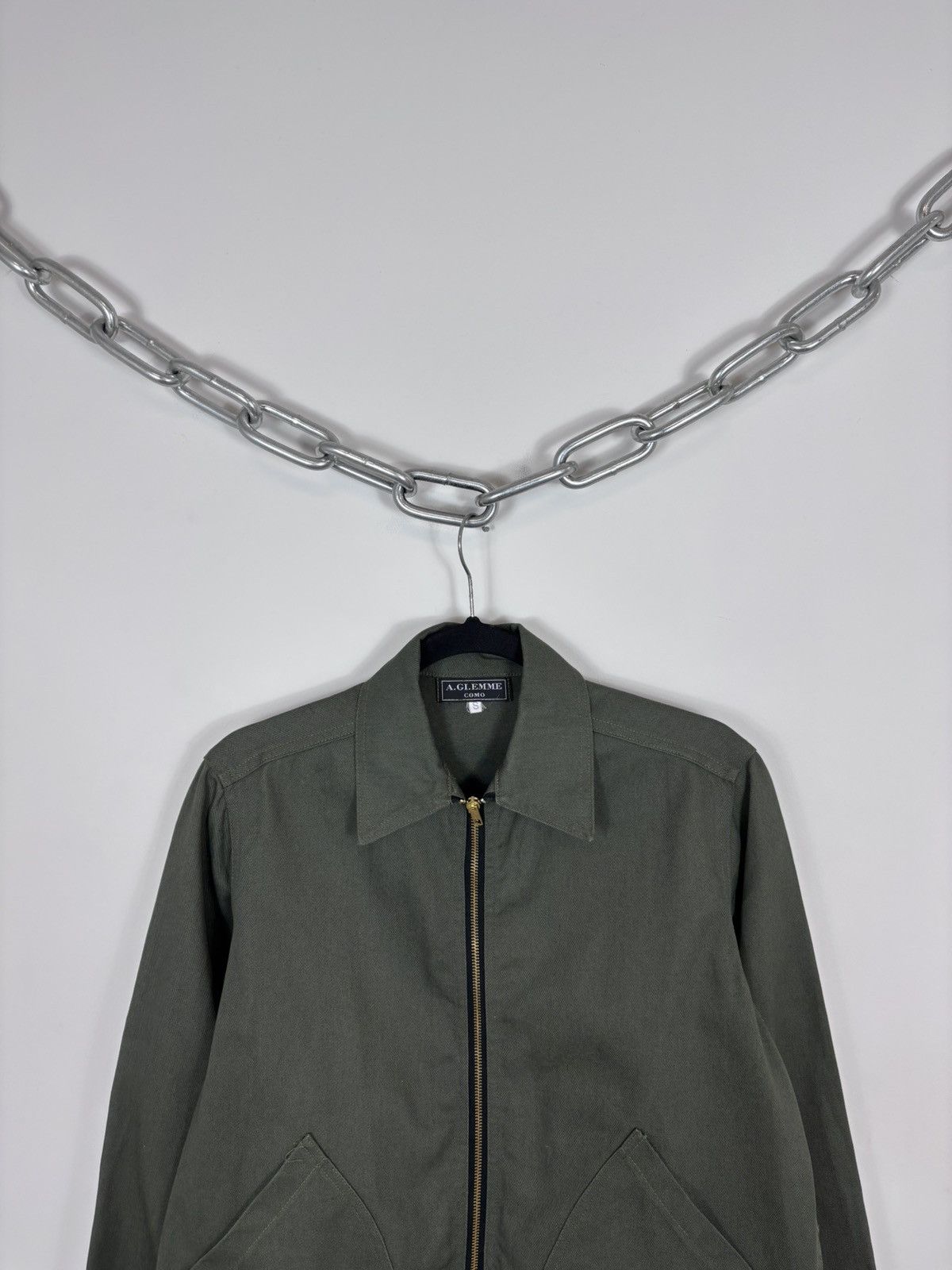 Other Vintage A.GI.EMME Como Men’s Olive Green Zip Up Jacket Size US S / EU 44-46 / 1 - 2 Thumbnail