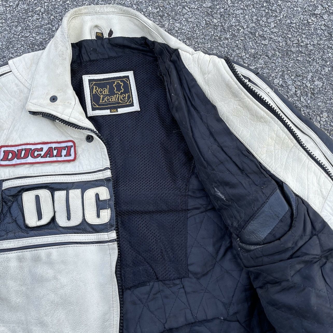 Ducati × Genuine Leather Vintage Ducati Real Leather Jacket Size US XXL / EU 58 / 5 - 5 Thumbnail