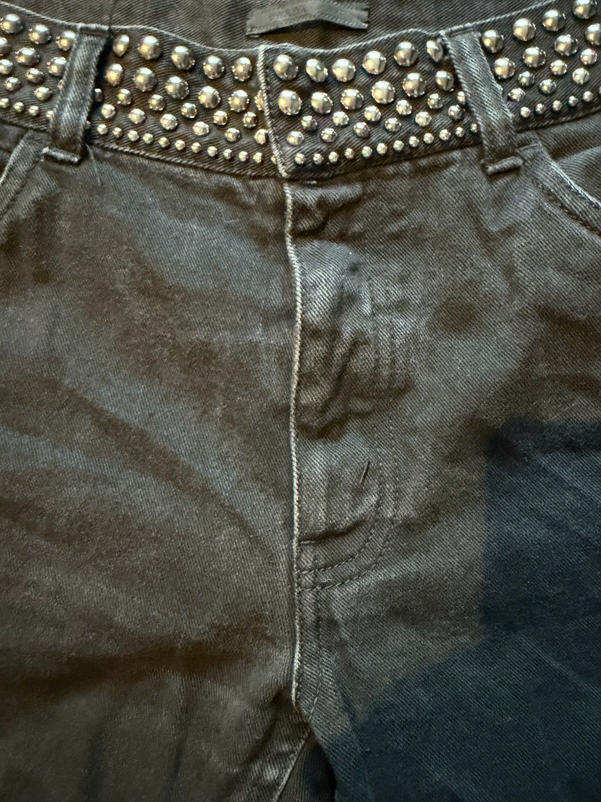 Prada 2012 studded denim jeans Size US 33 - 3 Thumbnail