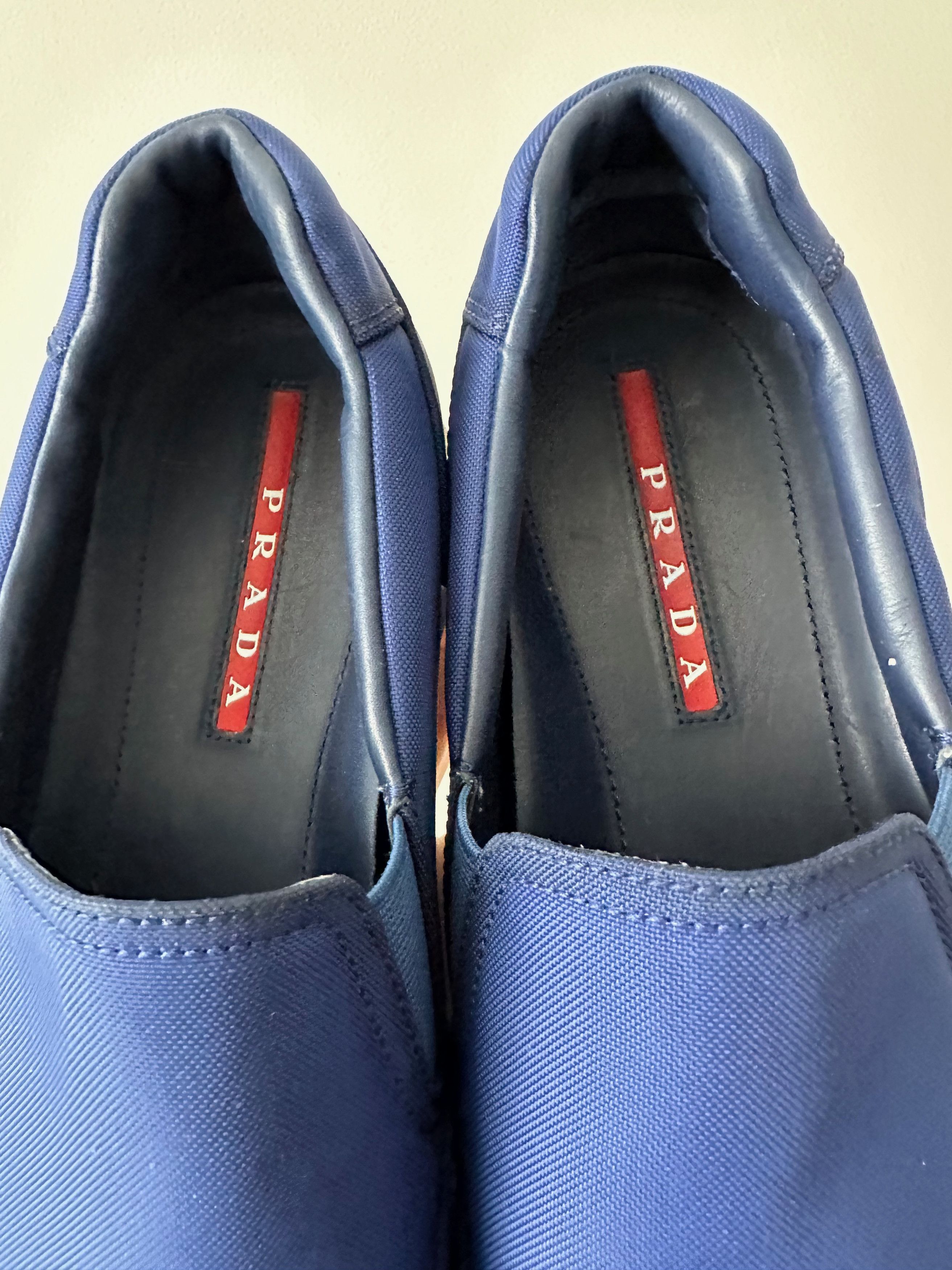 Prada PRADA 4D2805 low top slip on sneakers matchrace fabric Size US 11 / EU 44 - 7 Thumbnail
