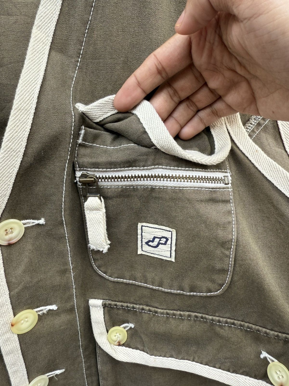 If Six Was Nine × Japanese Brand × Mr. Junko Vintage Rare Japanese Designer Mr.Junko “J2” Cargos Vest Size 40L - 4 Thumbnail