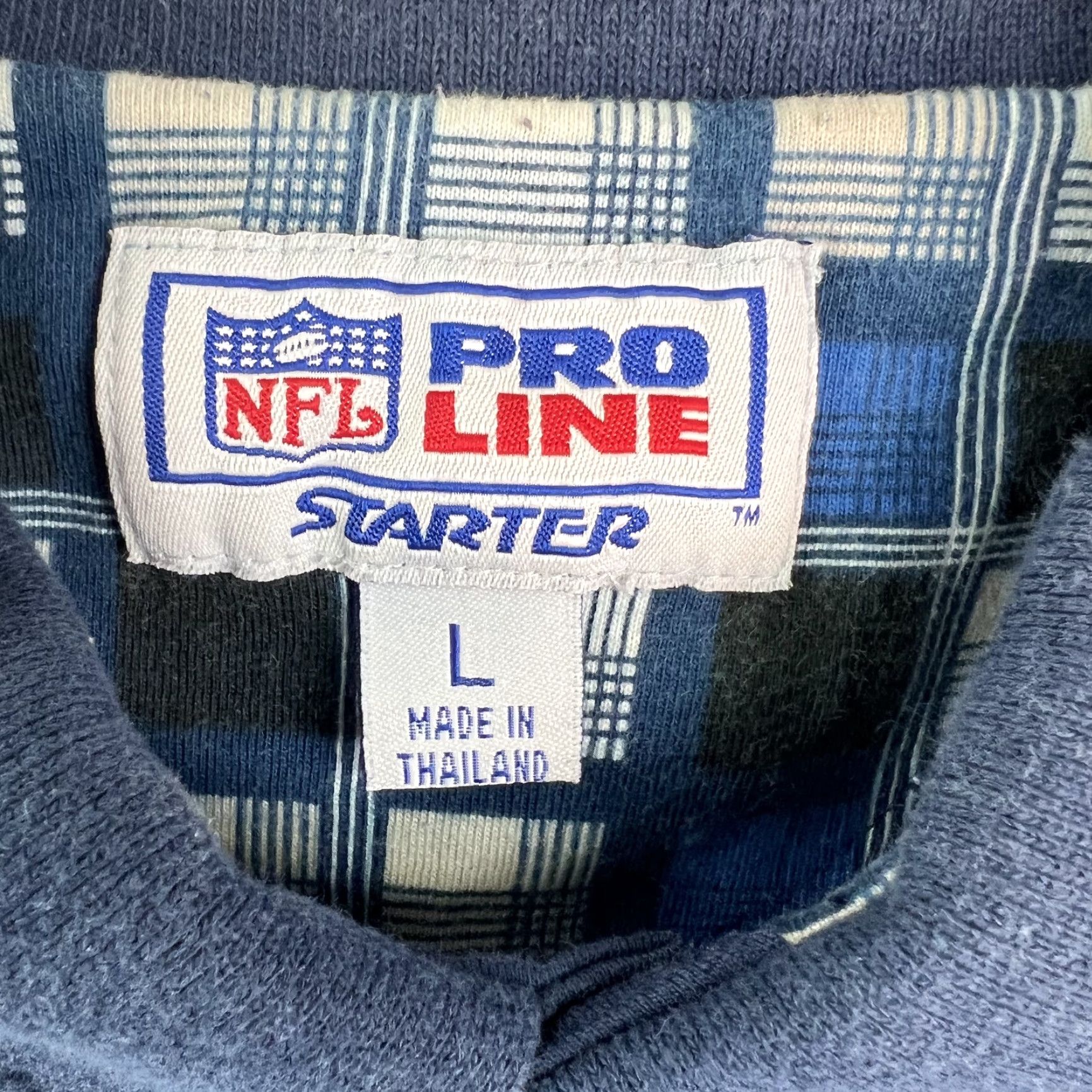 Starter NFL Pro Line Starter Mens Short Sleeves Dallas Blue Polo Shirt Size L Size US L / EU 52-54 / 3 - 6 Thumbnail