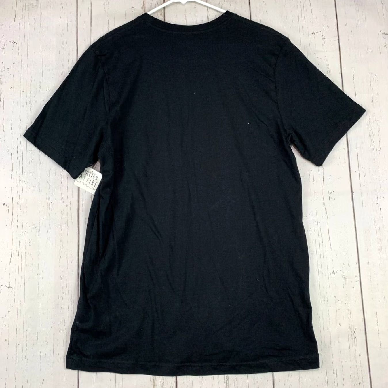 Vintage Malibu California T Shirt Top Surf Bella + Canvas Large Black Men Shirt Short Sleeve Crew Neck Logo Beach Summer 90s Mens Size US L / EU 52-54 / 3 - 2 Thumbnail