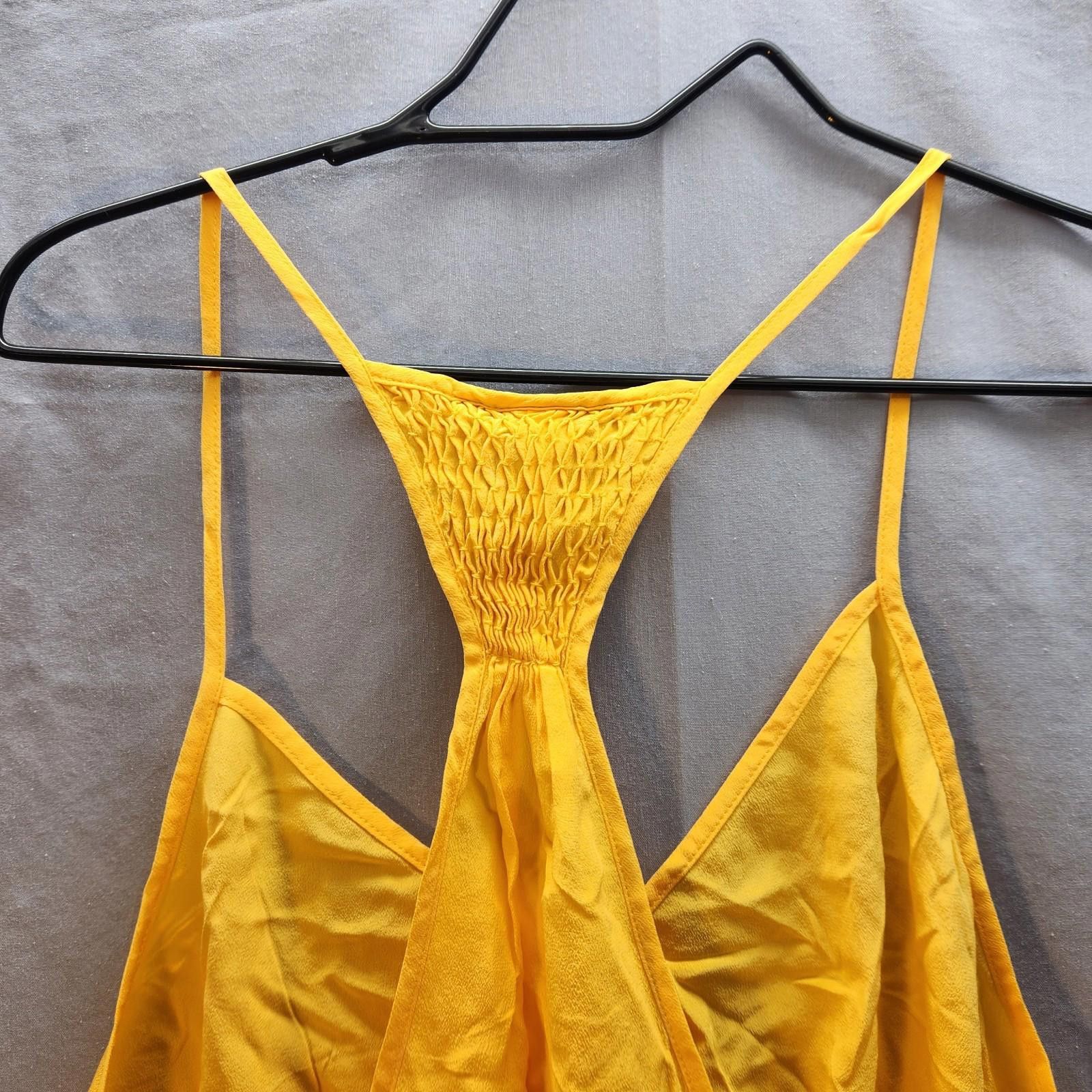 Club Monaco Moda International Yellow Silk Tank Size Large NWT Size L / US 10 / IT 46 - 7 Thumbnail