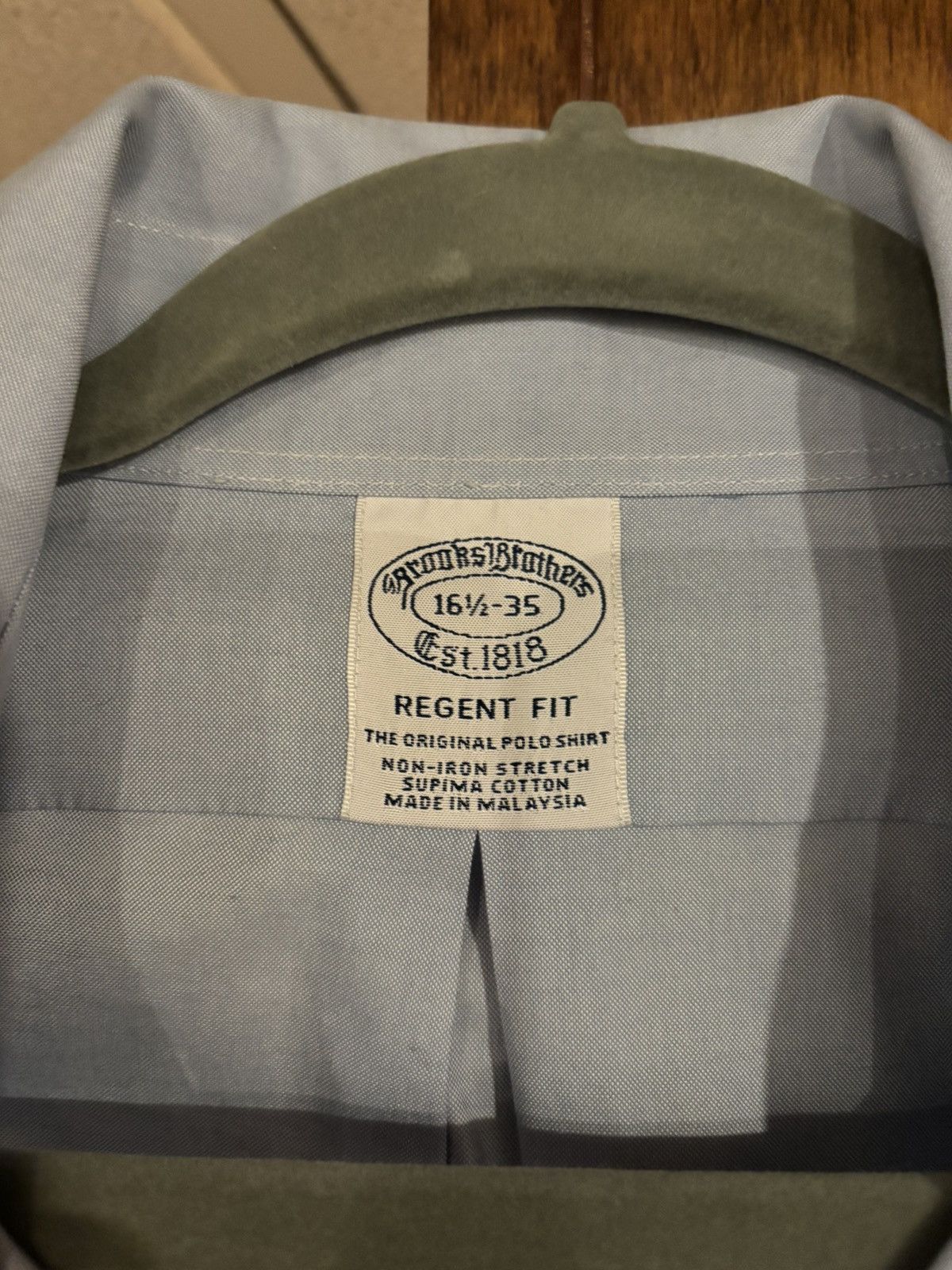 Brooks Brothers Brooks Brothers Regent Fit Light Blue Shirt Size US L / EU 52-54 / 3 - 2 Thumbnail