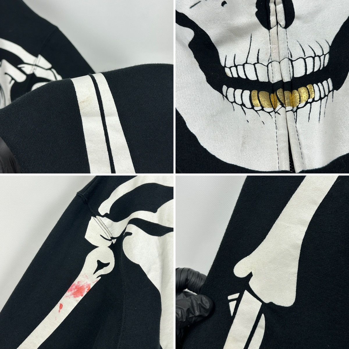 LRG 2006 Vintage LRG Dead Serious Skeleton Hoodie Size US XL / EU 56 / 4 - 23 Thumbnail