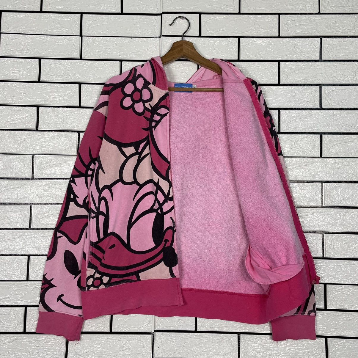 Japanese Brand Tokyo Disney Resort Minnie Mouse Fullprint Zipper Hoodie Size M / US 6-8 / IT 42-44 - 10 Thumbnail