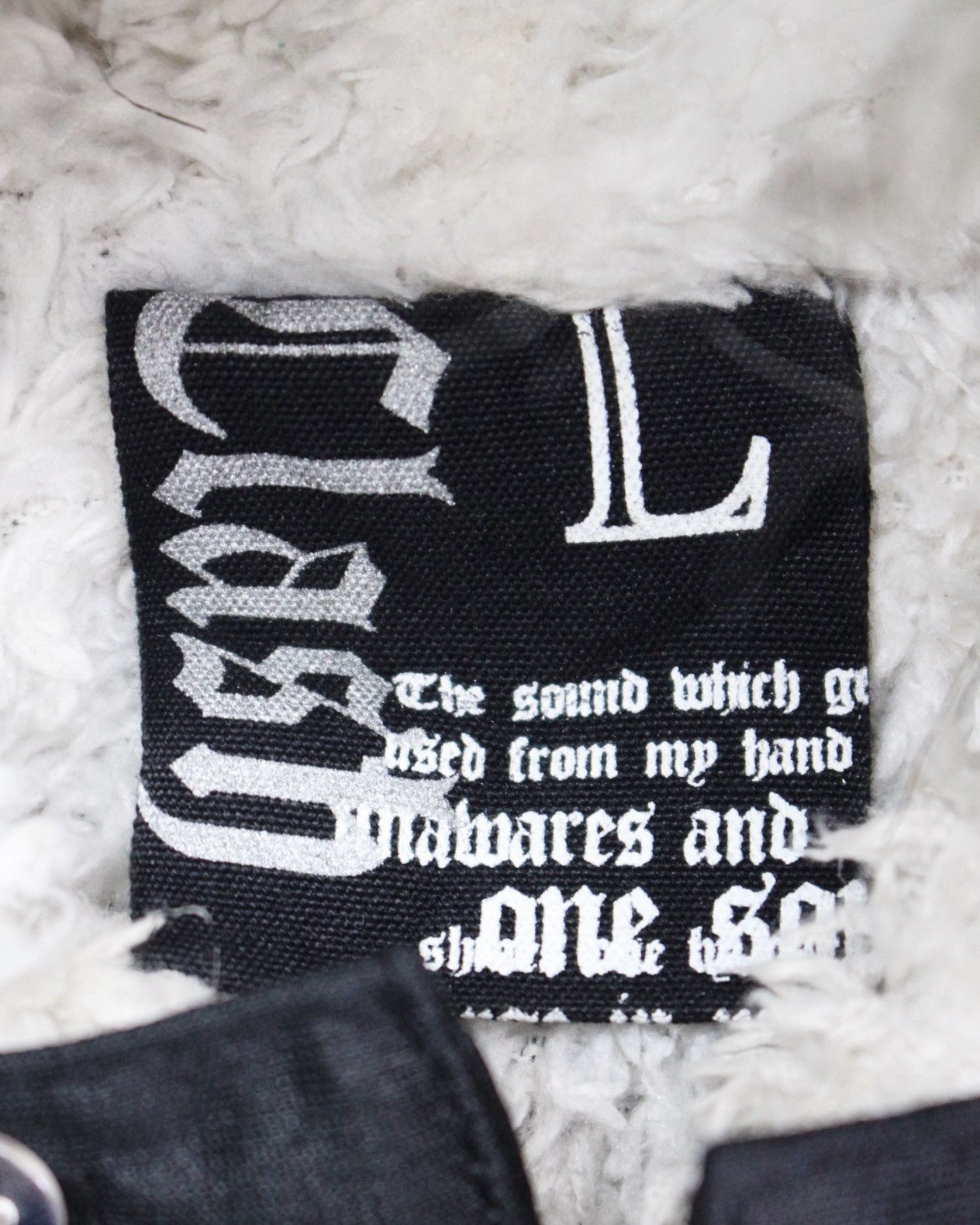 If Six Was Nine 2000S CLASH AHEAD SHERPA × SATIN HOODED JACKET “BRING HOPE” Size US L / EU 52-54 / 3 - 8 Thumbnail