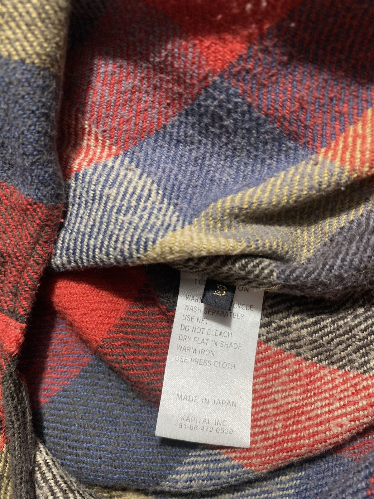 Kapital KAPITAL CHECK ALL OVER PATTERN CONCHO BUTTON SNAP WESTERN Size US M / EU 48-50 / 2 - 6 Thumbnail