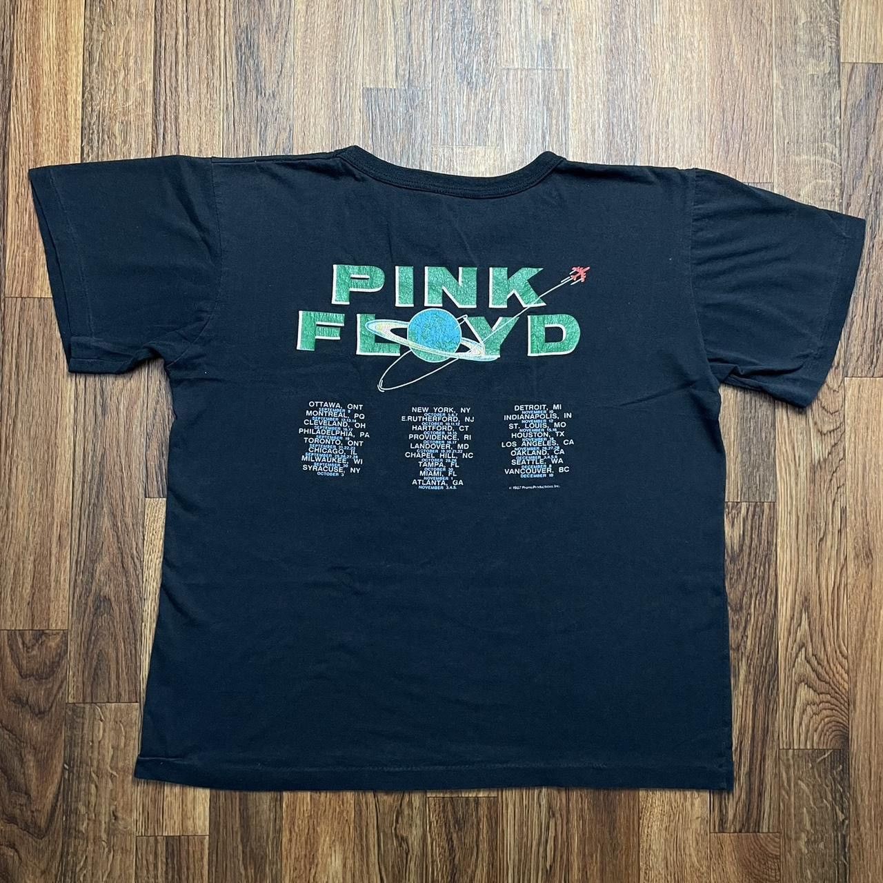 Pink Floyd × Vintage Pink Floyd Vintage Tour Shirt 1987 Black Dark Side Size US XS / EU 42 / 0 - 7 Thumbnail