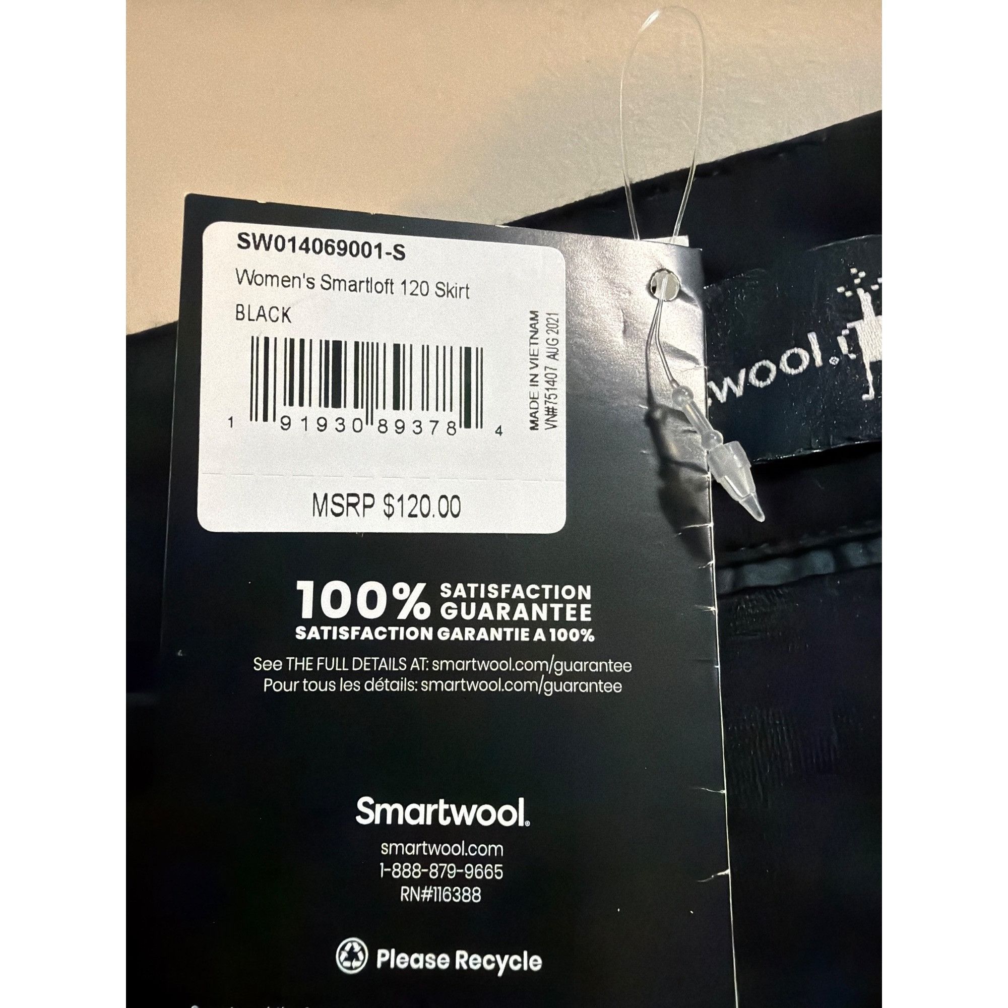 Smartwool NWT Smartwool Smartloft Quilted Puffer Full Zip Mini Skirt B Size 28" / US 6 / IT 42 - 7 Thumbnail