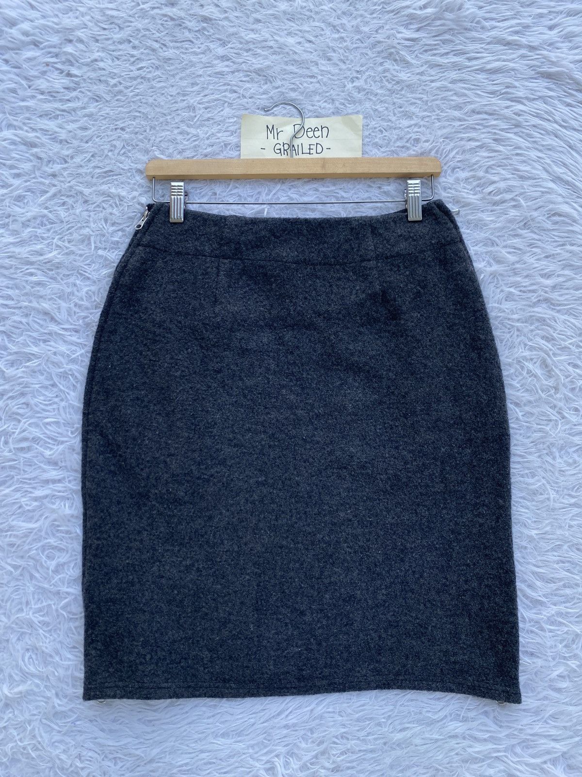 Issey Miyake Rare ZUCCA by Issey Miyake Wool Midi Skirt Size 29" - 19 Thumbnail