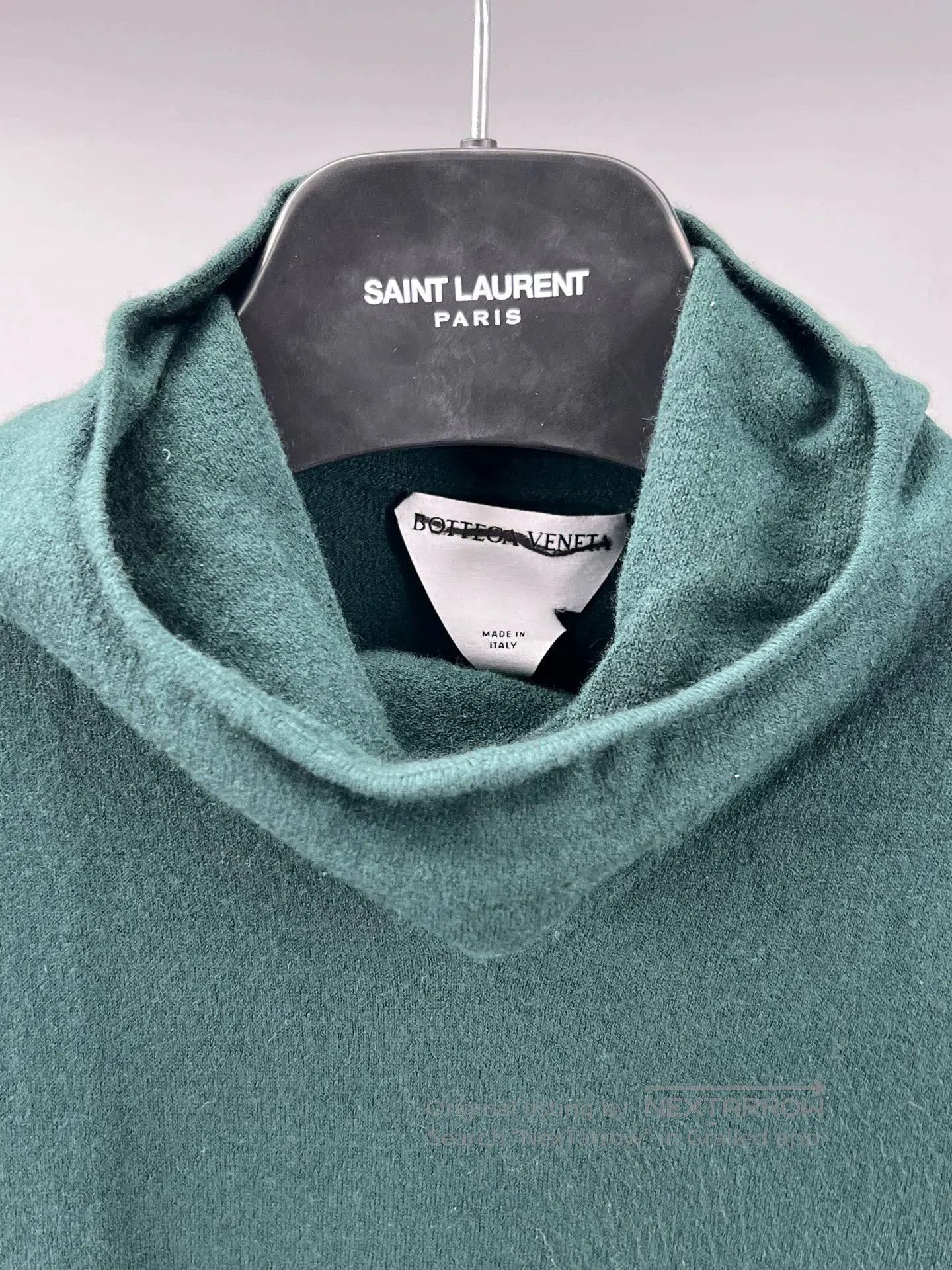 Bottega Veneta green cashmere blend turtleneck knit pullover. Size US S / EU 44-46 / 1 - 2 Thumbnail