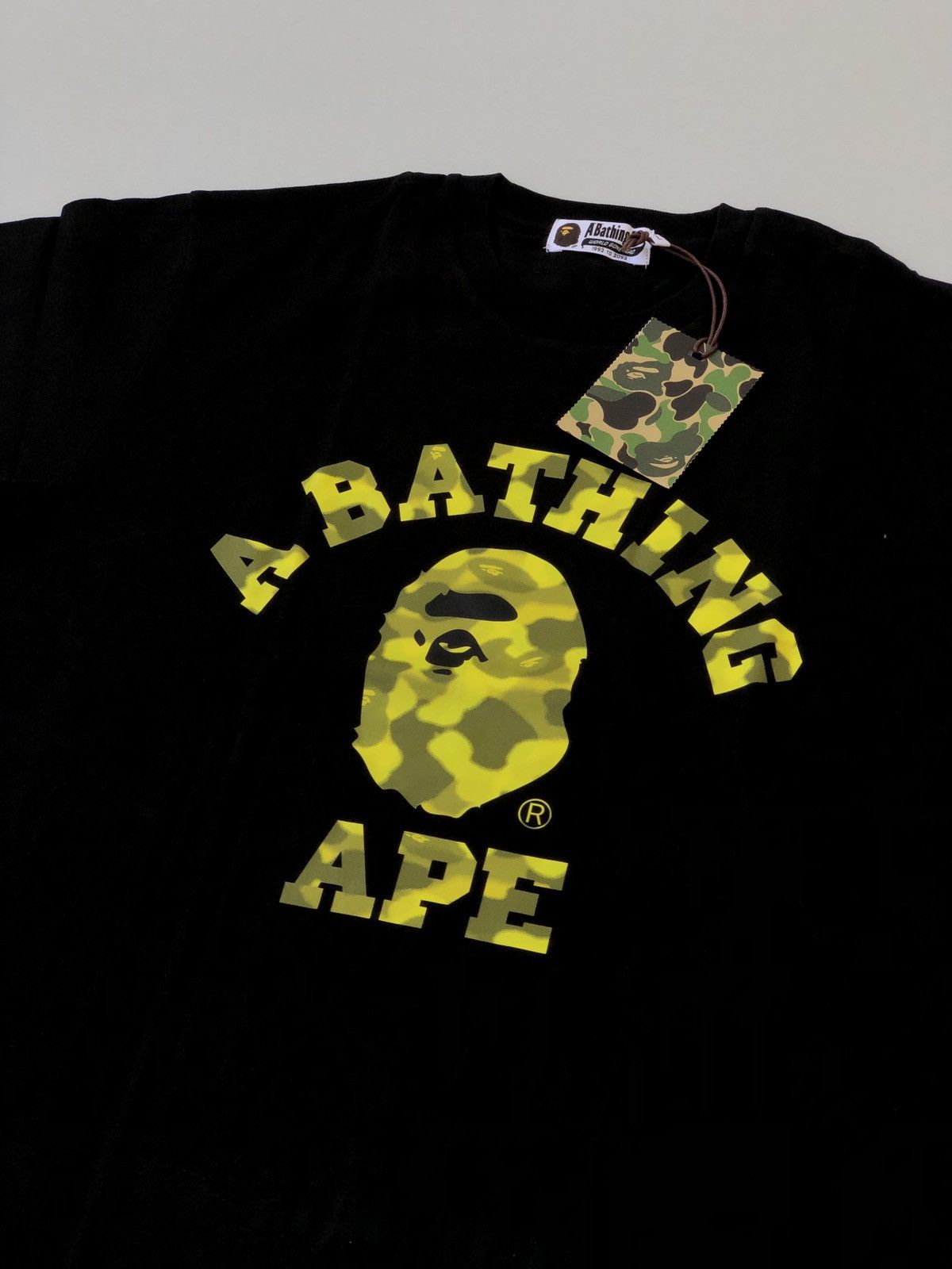 Bape Radiation Camo College Tee Size US L / EU 52-54 / 3 - 4 Thumbnail