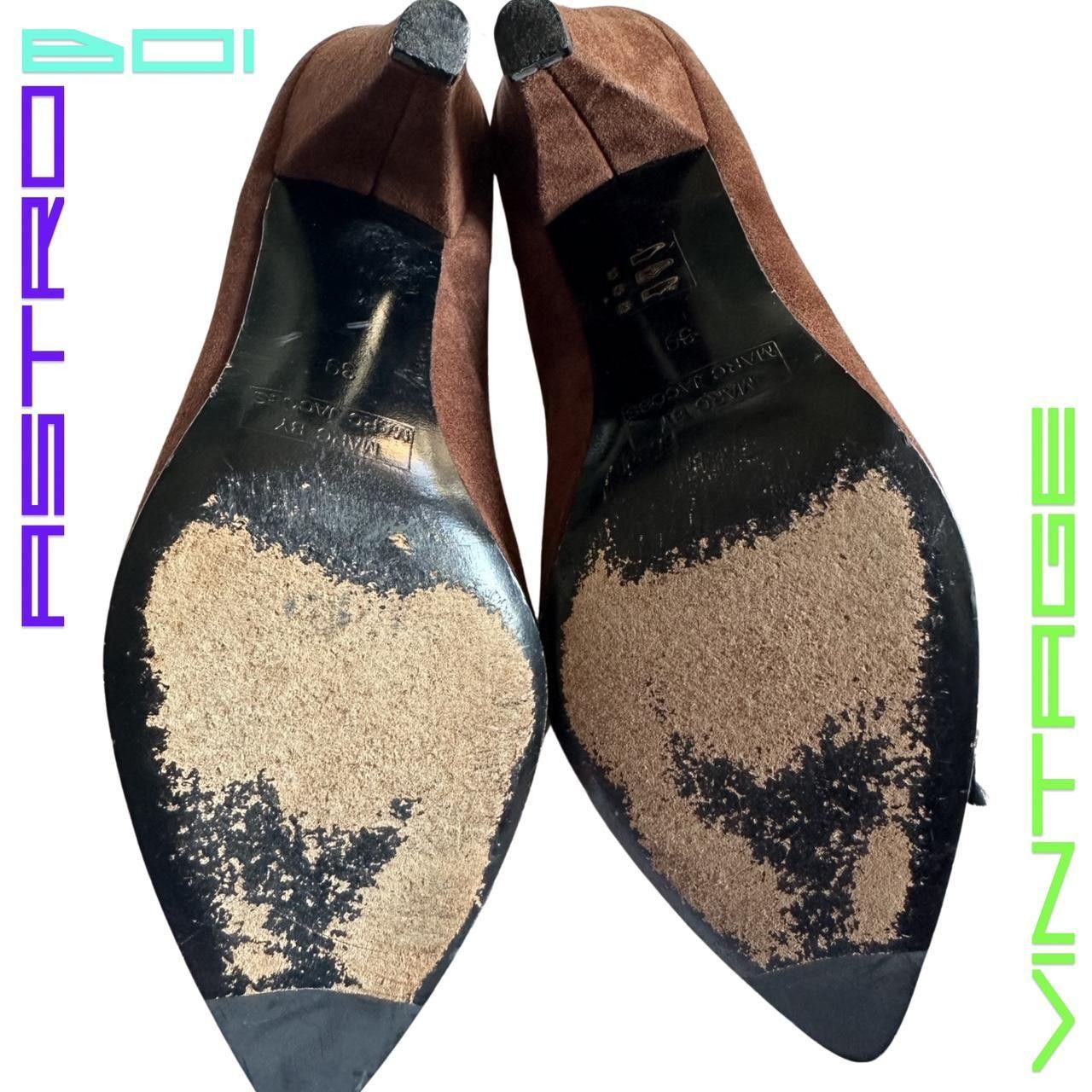 Marc by Marc Jacobs Marc By Marc Jacobs Y2k Brown Suede Bow Heels - 39 EU Size US 8 / IT 38 - 5 Thumbnail
