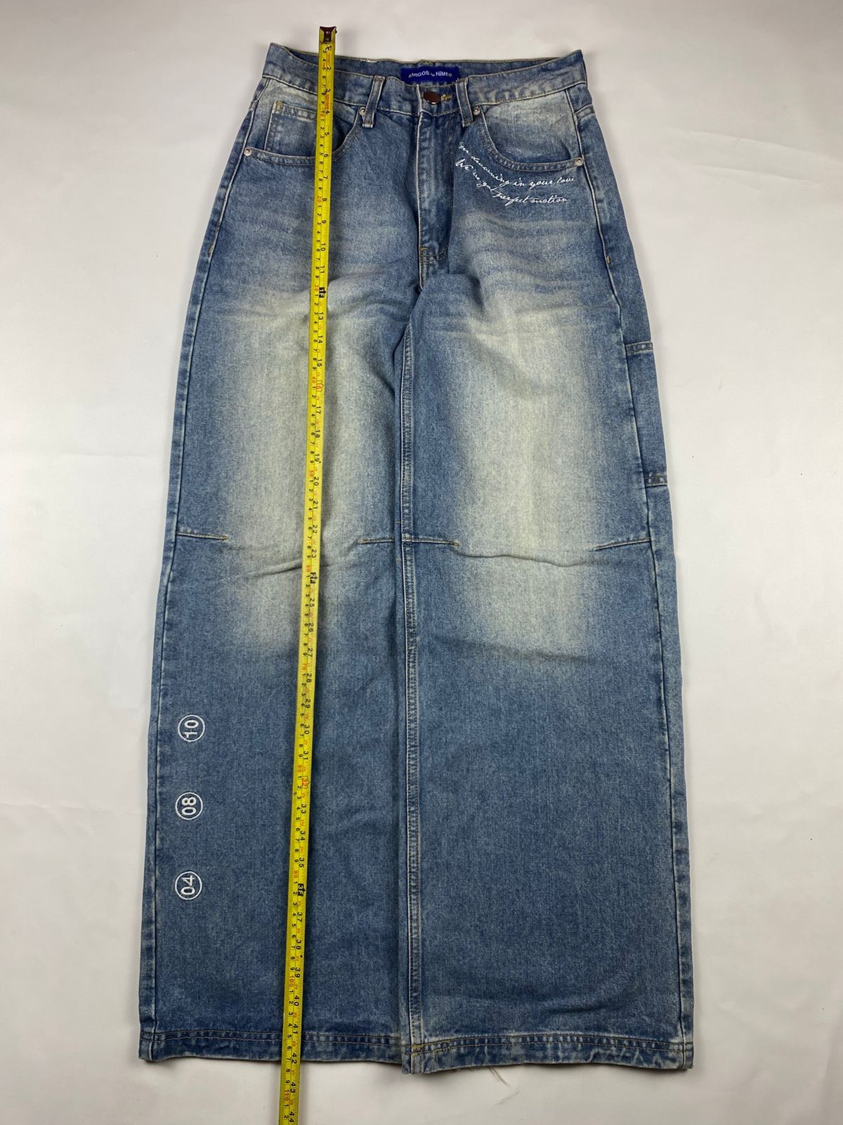 Vintage AMIGOS de NIMES Denim Long Pants Size US 28 / EU 44 - 3 Thumbnail