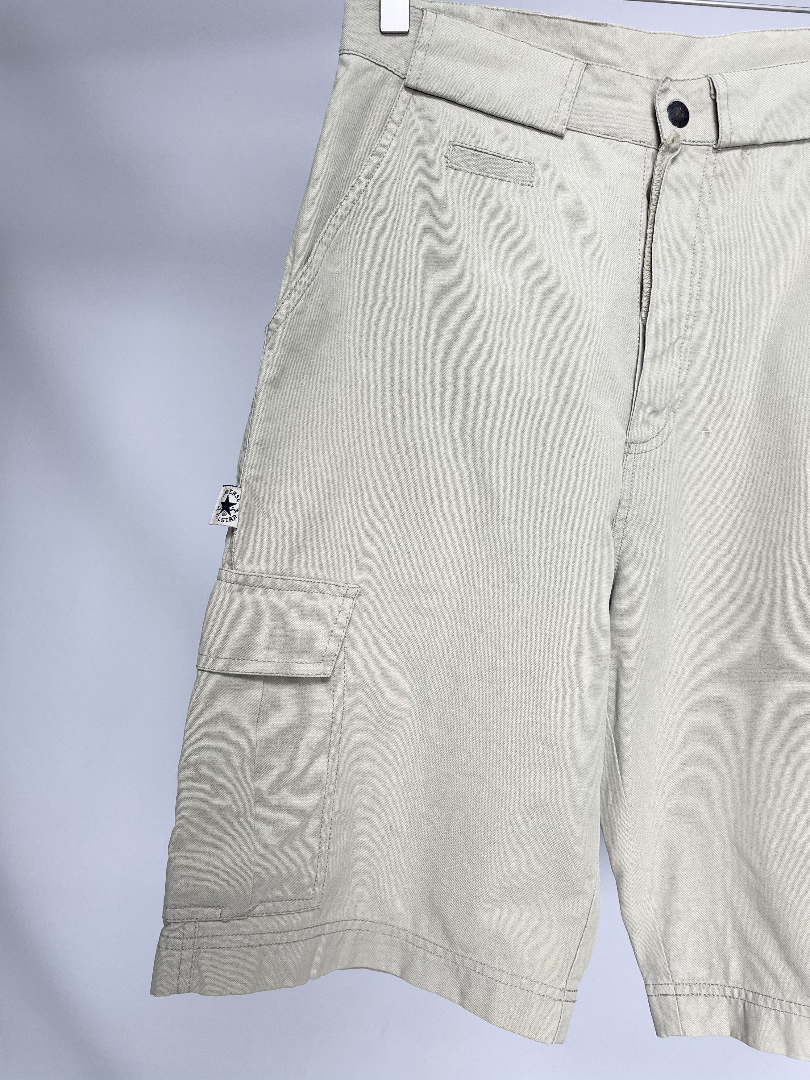 Converse Converse All Stars Vintage Beige Y2k Cargo Trail Shorts Size US 30 / EU 46 - 2 Thumbnail