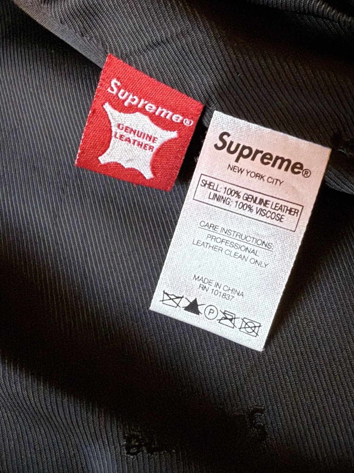 Supreme Supreme Red Leather Trucker Jacket Size US S / EU 44-46 / 1 - 6 Thumbnail