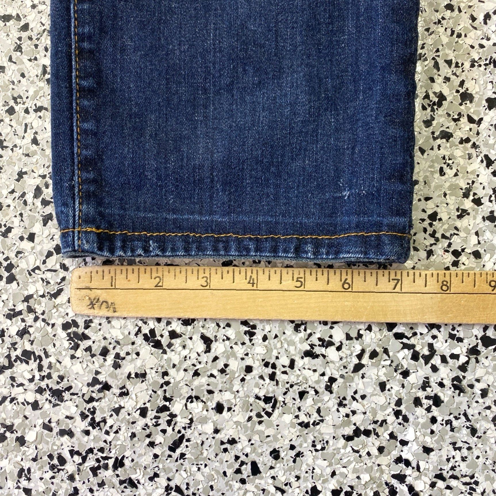 Vintage AG Adriano Goldschmied The Graduate Tailored Leg Jeans Mens 33 28 Blue Denim Regular Straight 5-Pocket Size US 33 - 2 Thumbnail