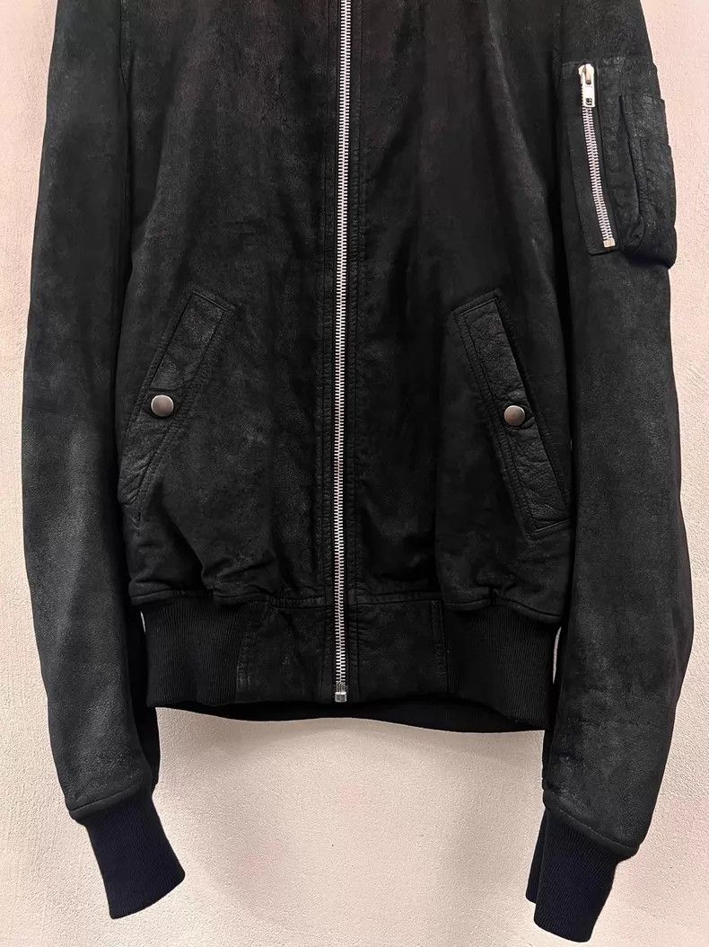 Rick Owens Rick Owens Burst crack burning leather jacket Size US S / EU 44-46 / 1 - 4 Thumbnail