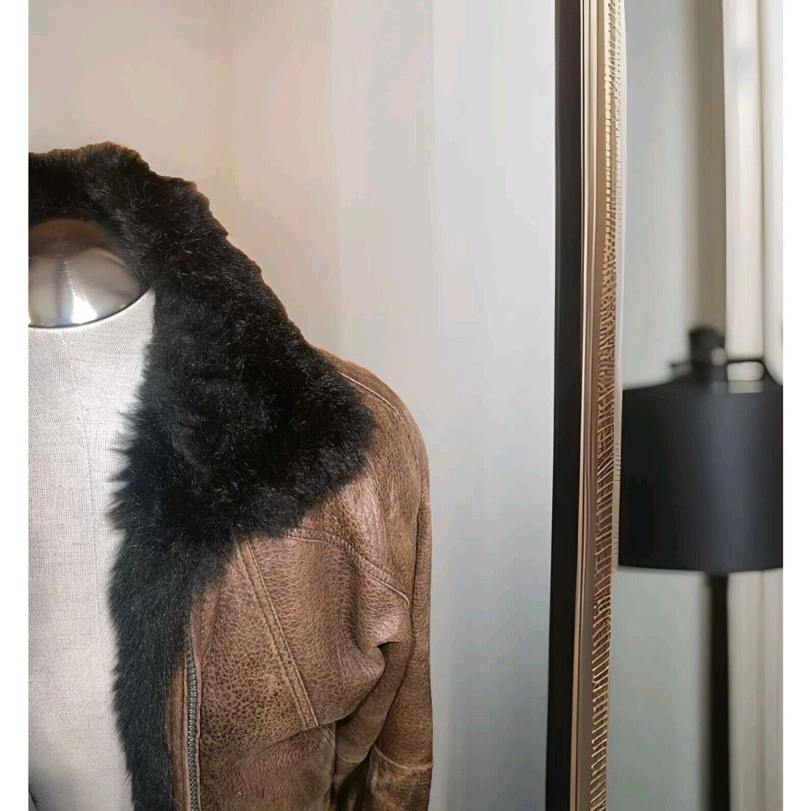 Other Andrew Maro Leather Bomber Jacket Removable Opposum Lining Size US M / EU 48-50 / 2 - 4 Thumbnail
