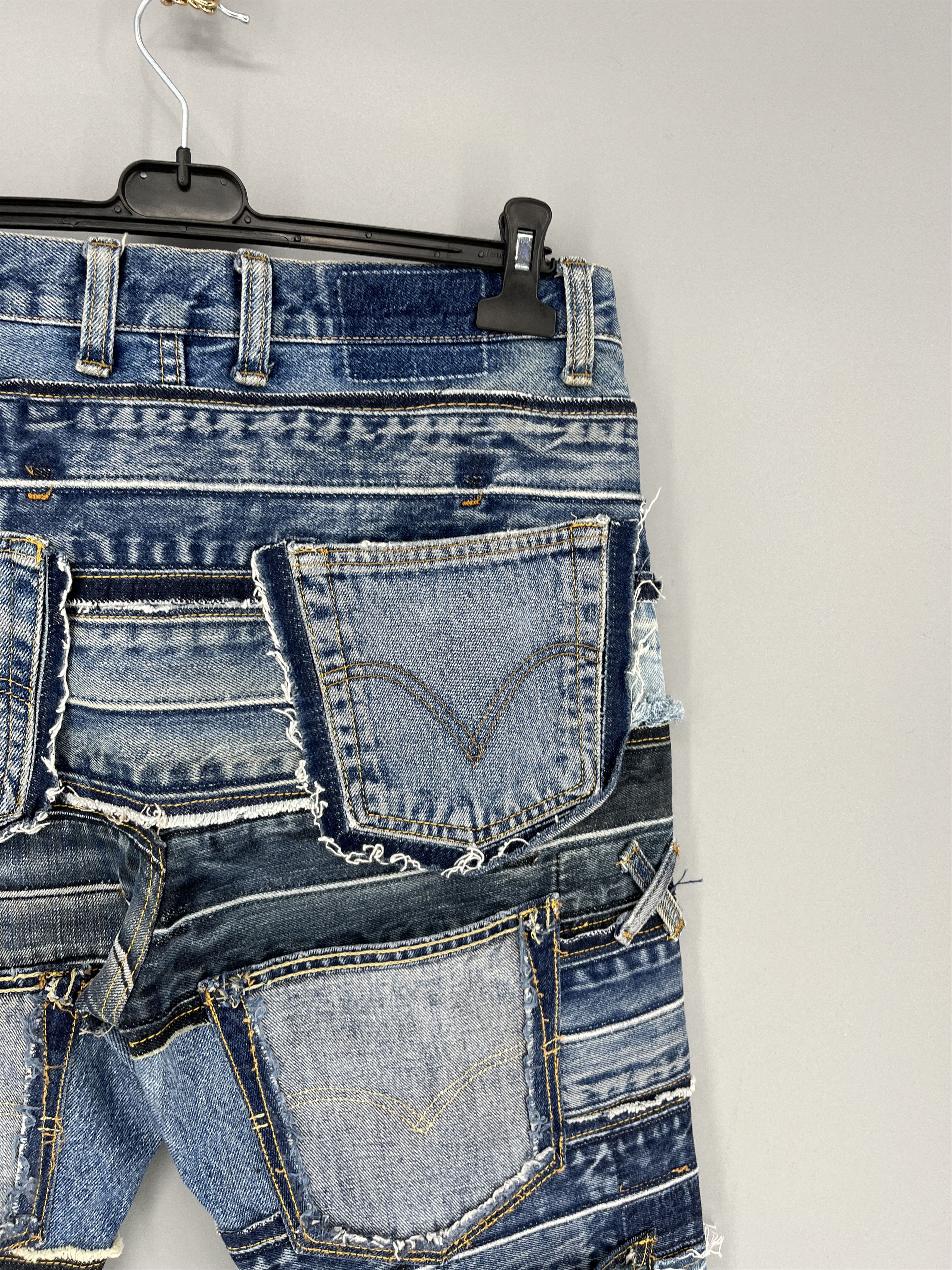 Other 90s Levi’s 501 Patchwork Multipocket Denim Custom Jeans USA Size US 34 / EU 50 - 19 Thumbnail