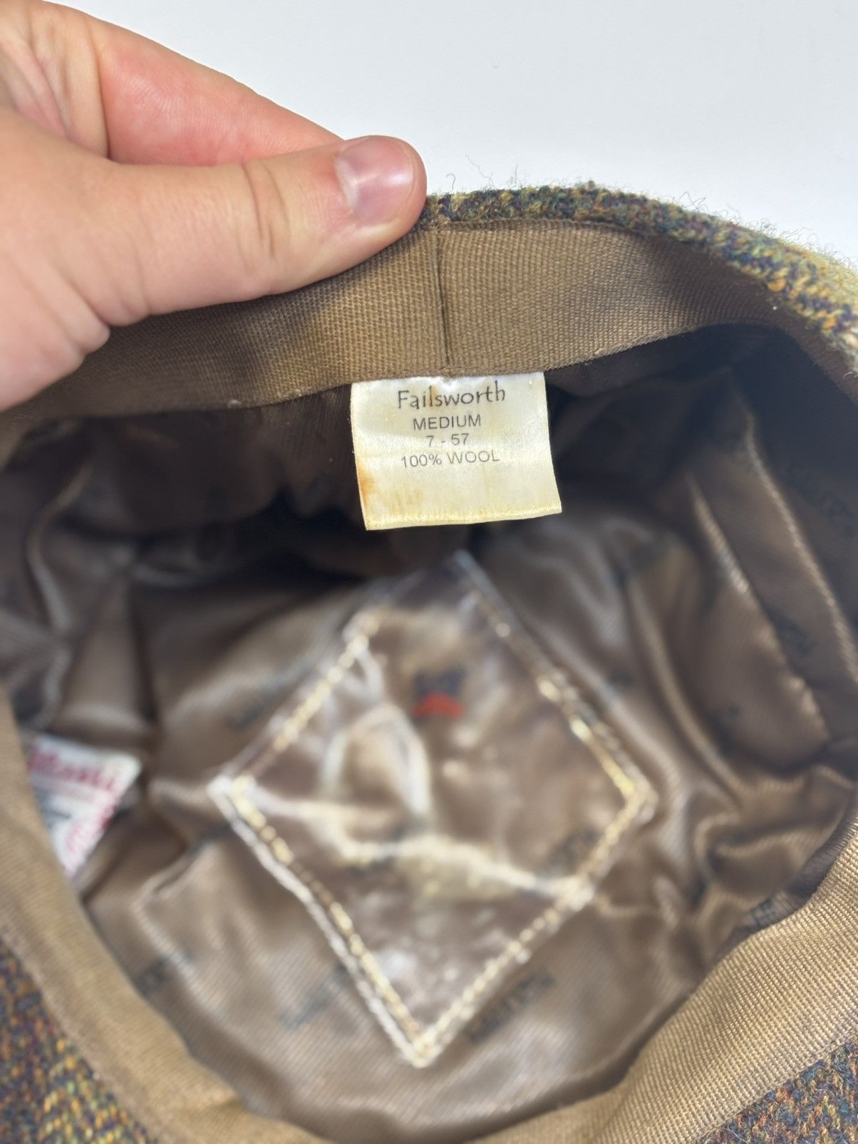 Harris Tweed Harris Tweed Wool Flat Patch Cap 7size 57cm Medium size Size ONE SIZE - 8 Thumbnail