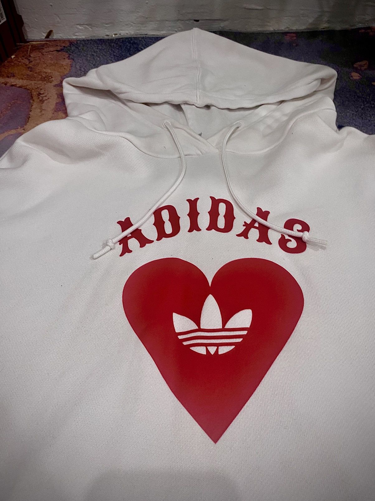 Adidas Adidas Originals V-Day Hoodie / Adidas Heart Hoodie. Size M / US 6-8 / IT 42-44 - 4 Thumbnail