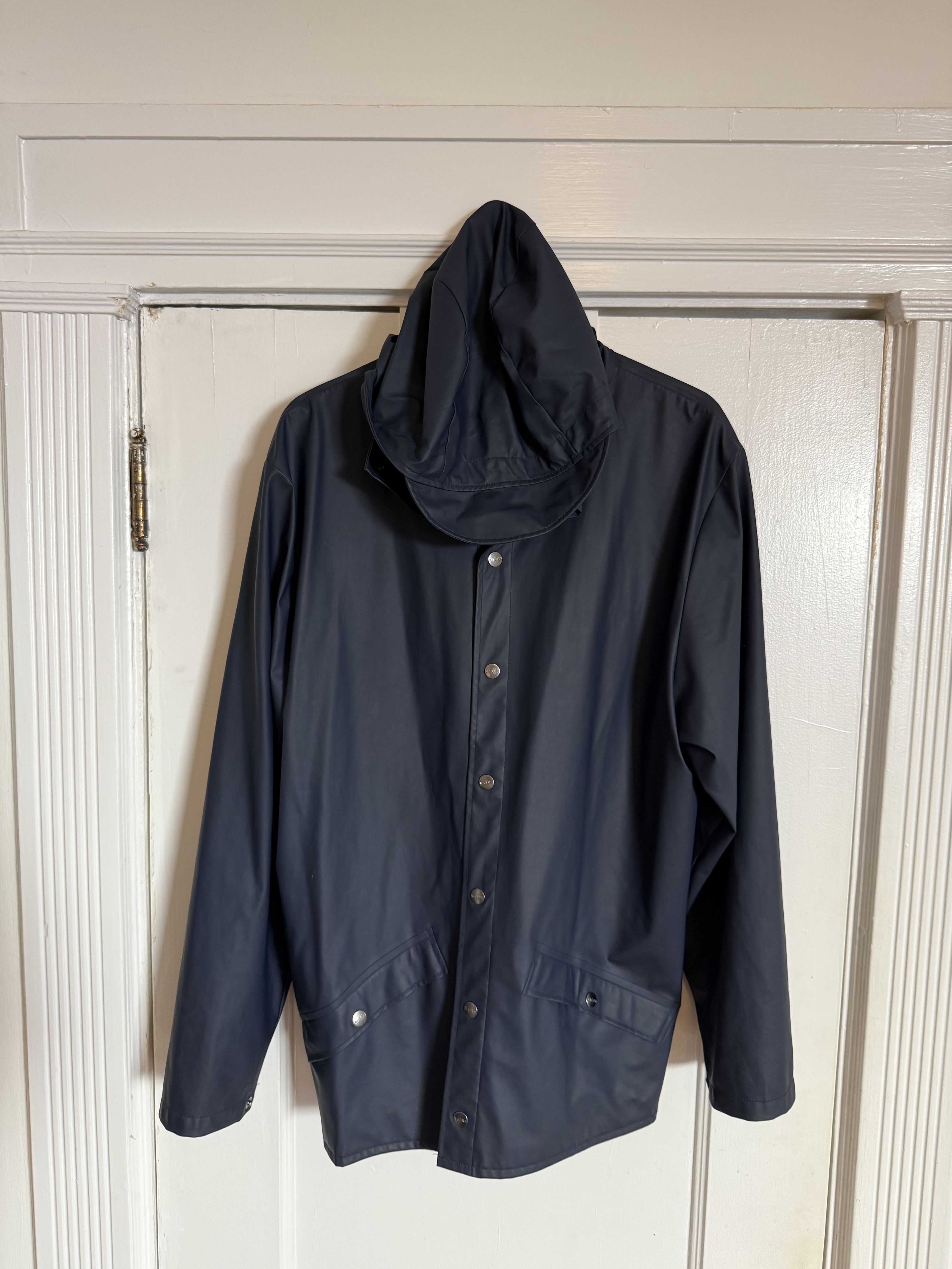 Rains Navy Blue Rain Jacket Size US M / EU 48-50 / 2 - 2 Thumbnail