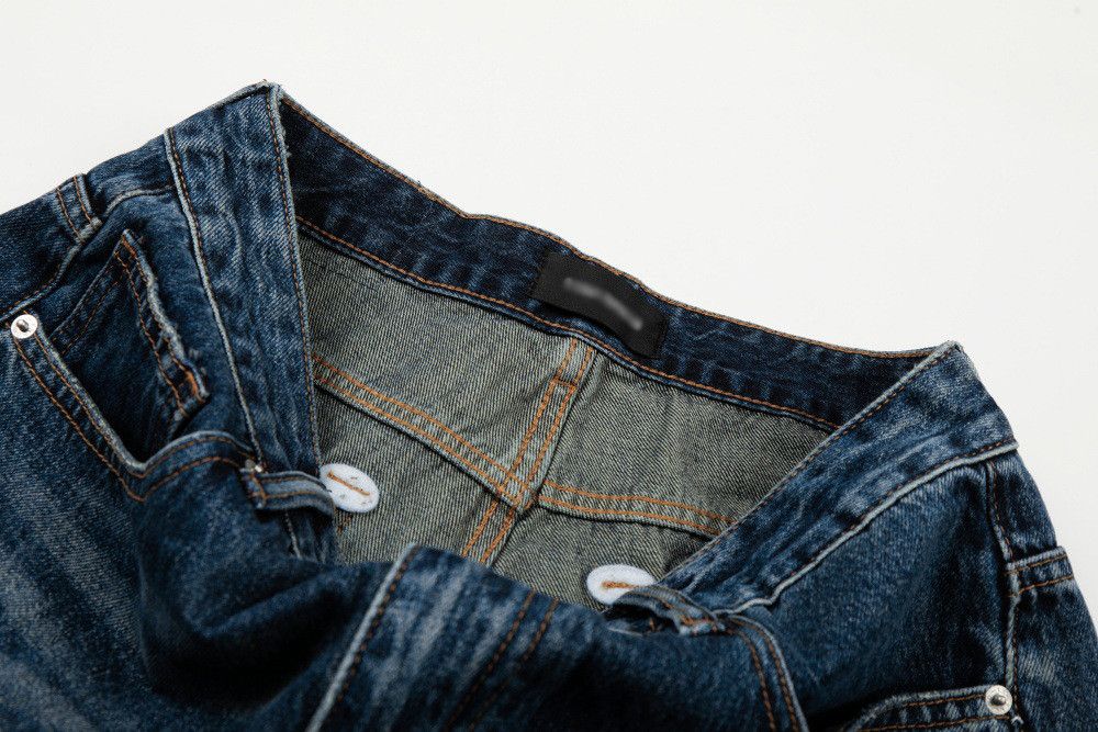 Vintage Retro street style punk distressed washed jeans Size US 32 / EU 48 - 4 Thumbnail