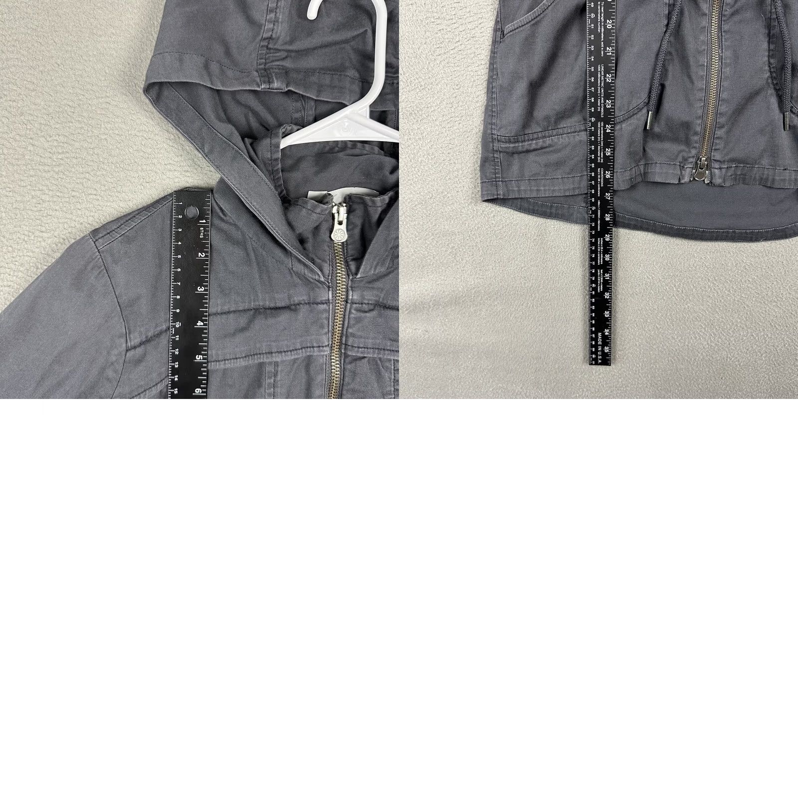 Athleta Athleta All Good Anorak Jacket Womens XS Gray Full Zip Hooded Pockets Size XS / US 0-2 / IT 36-38 - 10 Thumbnail
