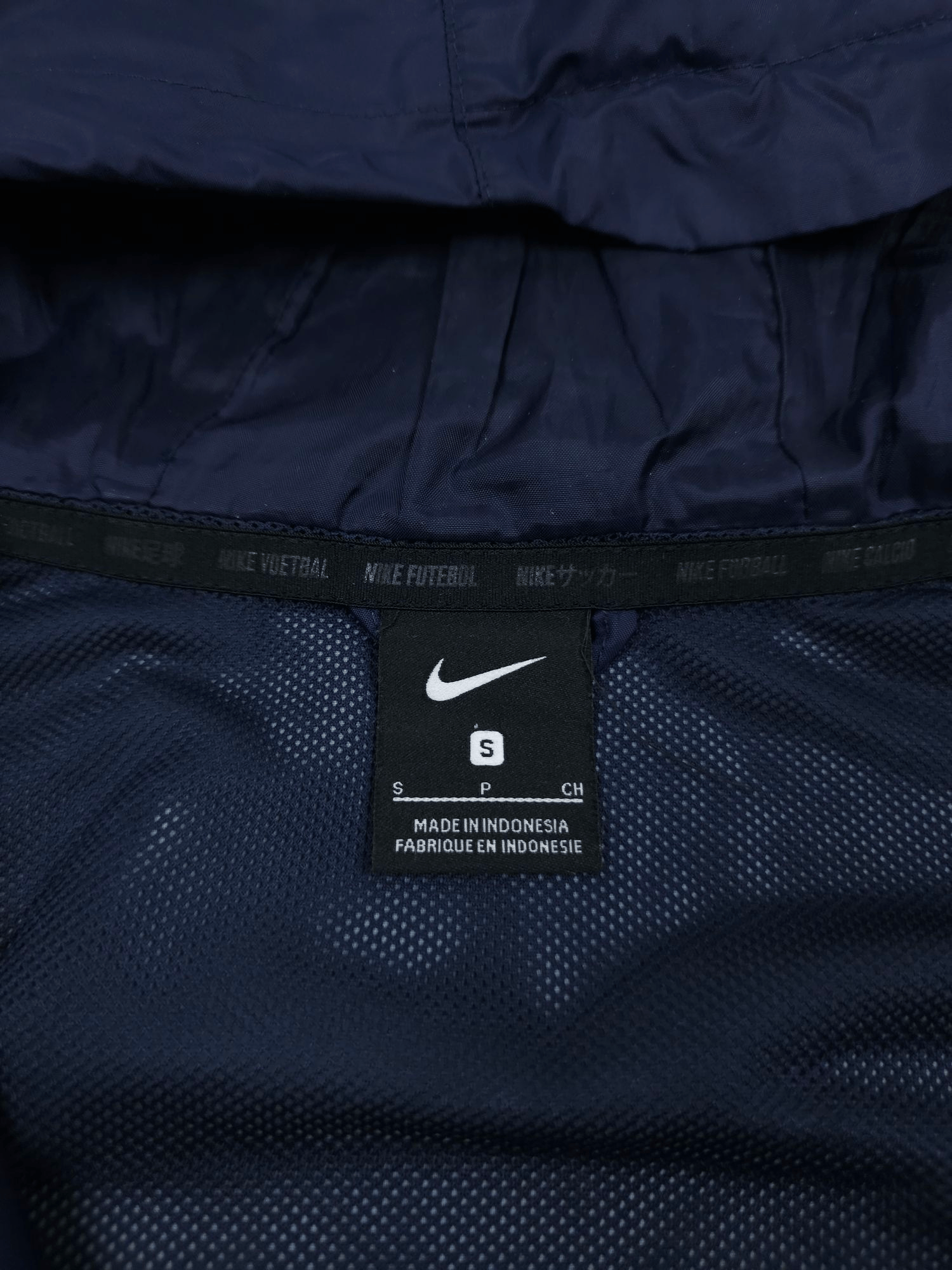 Nike 💎 Nike Vintage Navy Light Windbreaker Jacket Swoosh Logo Size US S / EU 44-46 / 1 - 6 Thumbnail