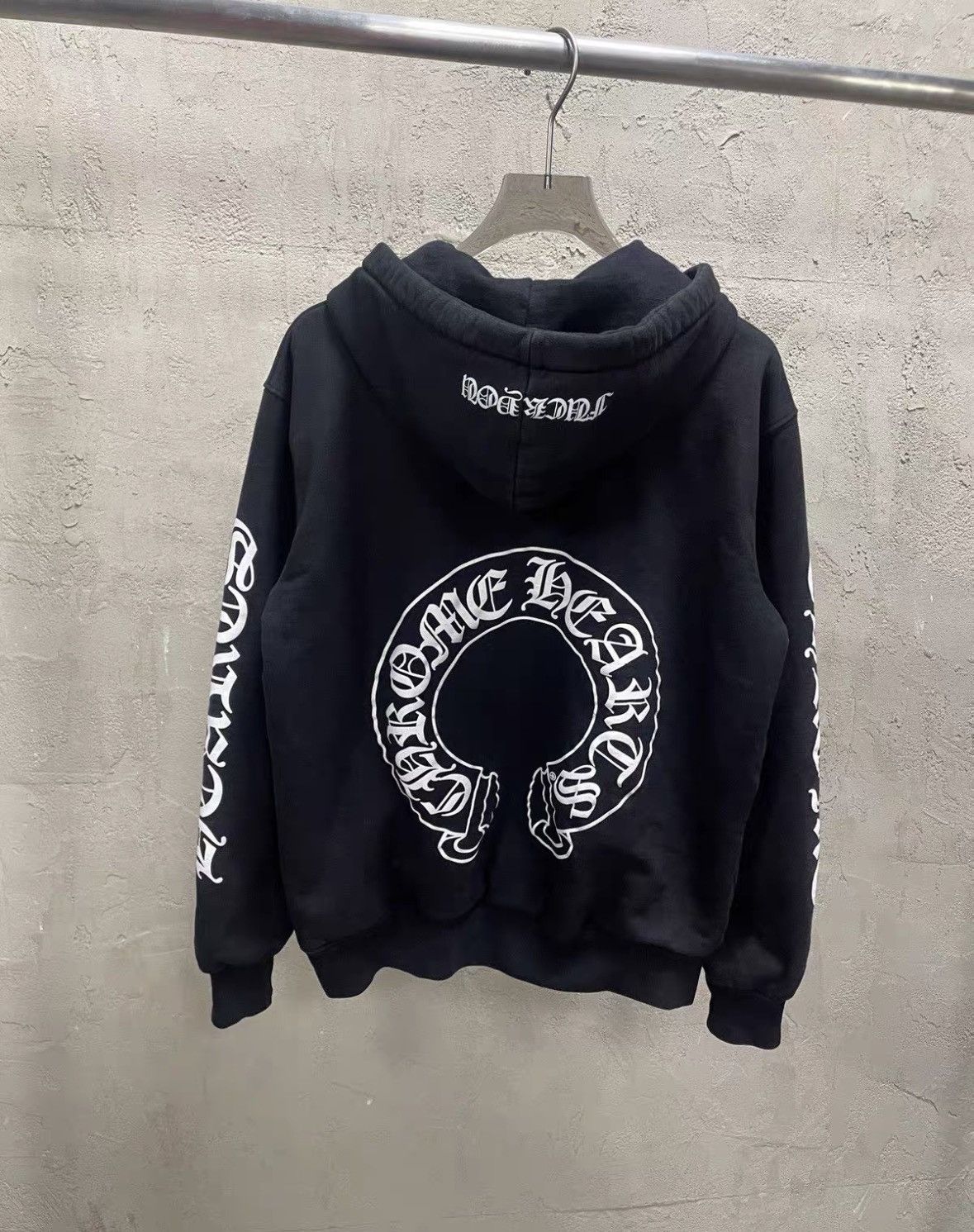 Chrome Hearts CHROME HEARTS Size M Black Waffle Fuckyou Zip-up Hoodie Size US M / EU 48-50 / 2 - 5 Thumbnail