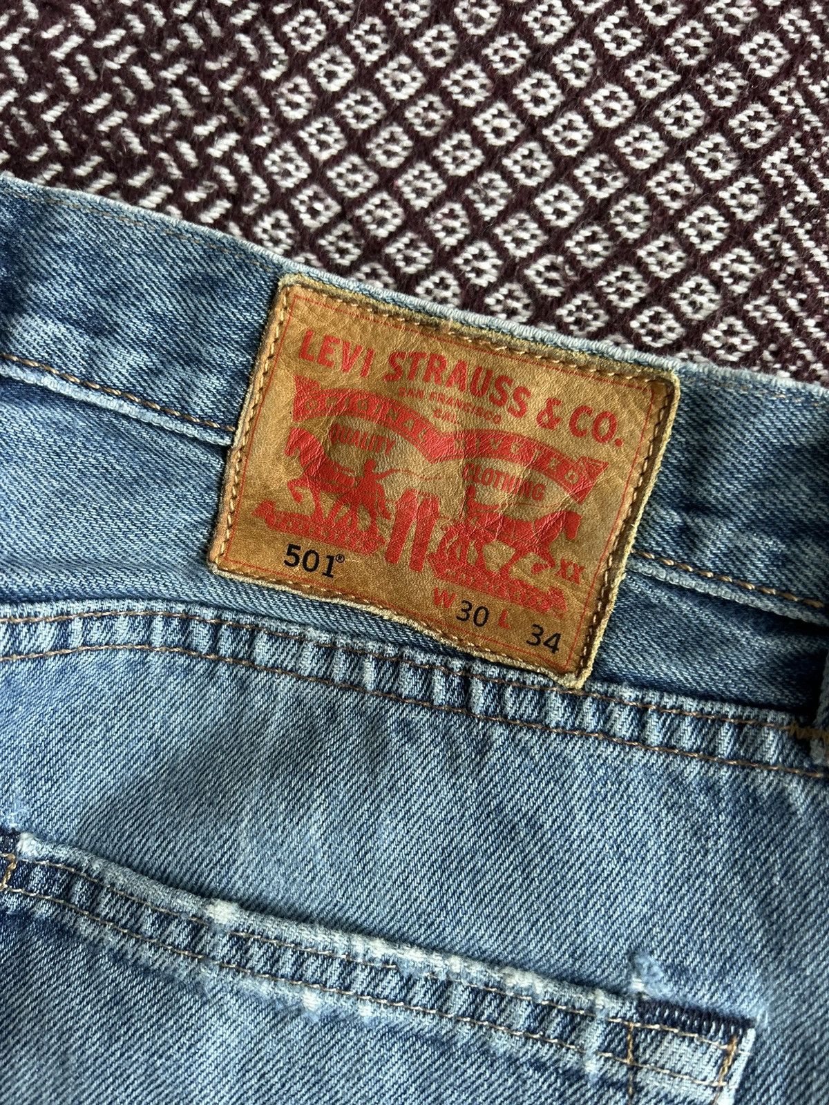Levi's Vintage Levis 501 Wash Distressed Denim Jeans Size 30 Solid Size US 30 / EU 46 - 7 Thumbnail