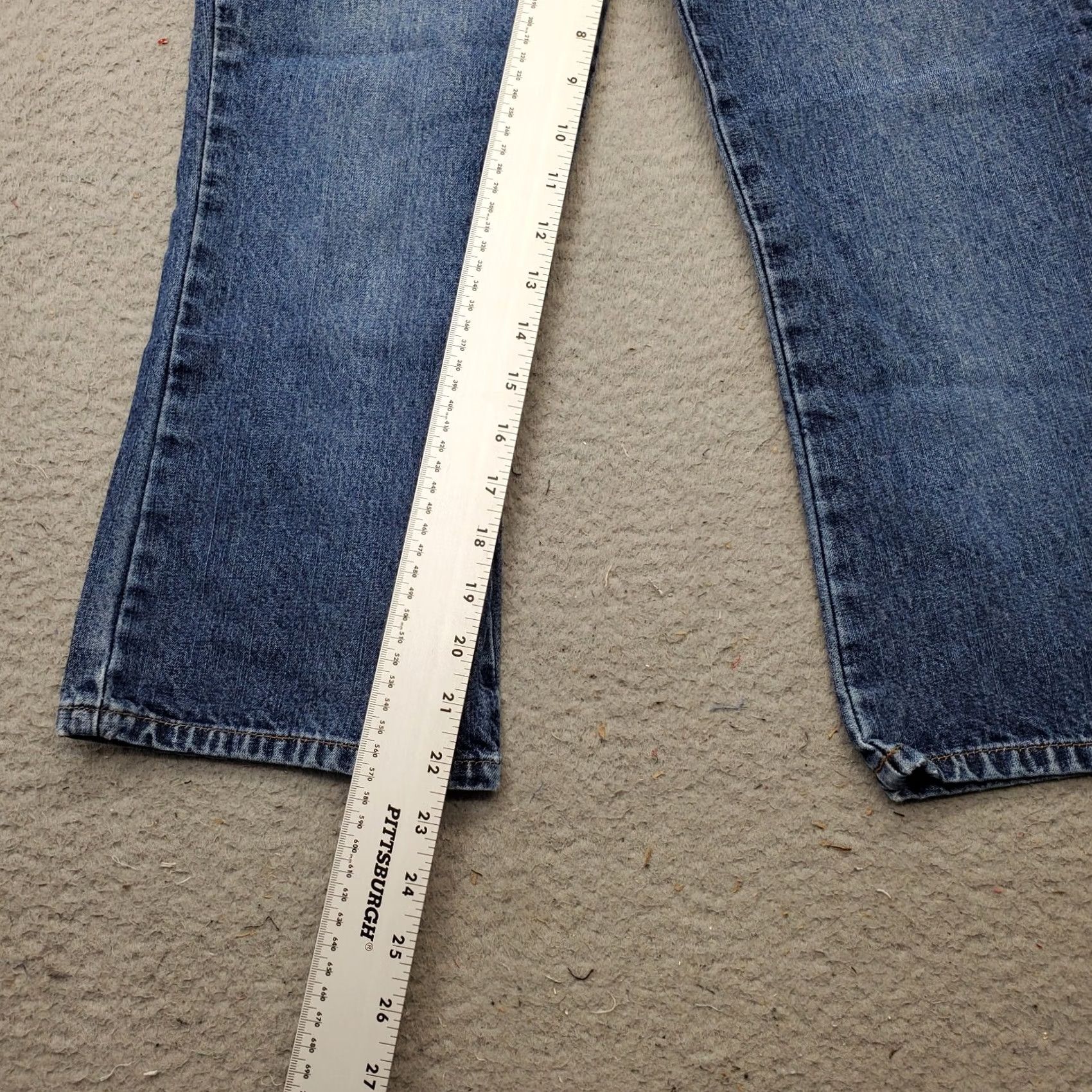 Vintage LEI Jeans Women Size 7 Blue Denim Medium Wash Straight Leg Arcuate Pocket Size 28" / US 6 / IT 42 - 4 Thumbnail