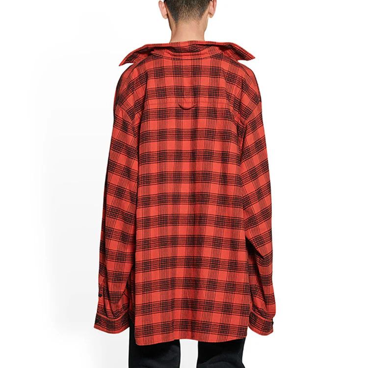 Balenciaga o1w1db11225 Trompe L'Œil Shirt Oversized in Multicolor Size US M / EU 48-50 / 2 - 5 Thumbnail