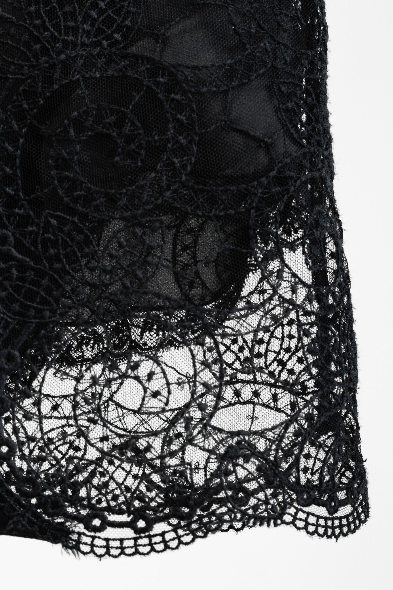 Prada Prada Black Satin Lace-Trim Slip Dress Size M / US 6-8 / IT 42-44 - 5 Thumbnail