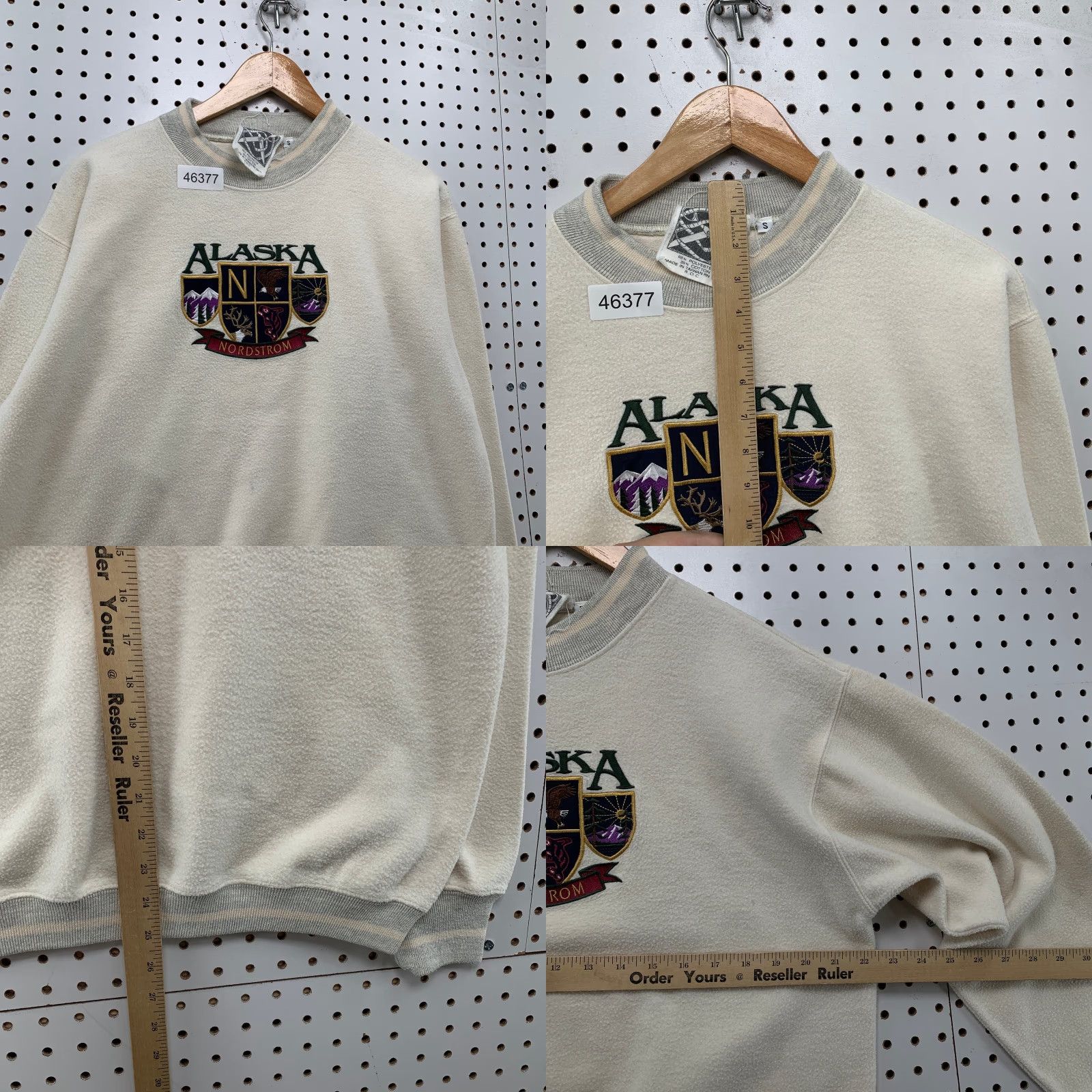 Nordstrom VINTAGE Miller Works Sweatshirt Mens S Beige Reverse Fleece 90s 80s Alaska Nordstrom Beige Skiing Winter Pullover Crew Neck Long Sleeve 90s RARE Mens Size US S / EU 44-46 / 1 - 8 Thumbnail