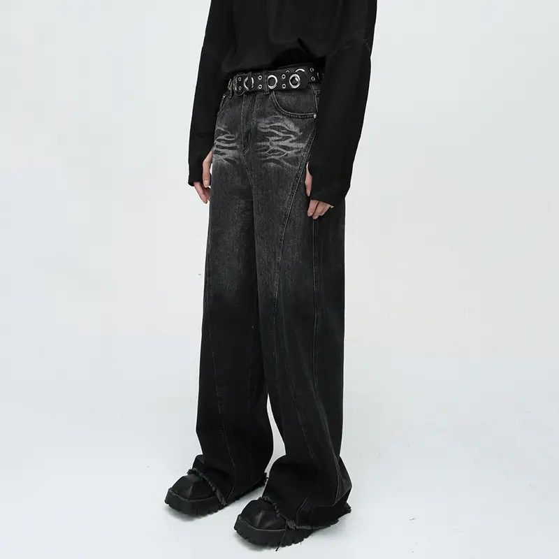 Japanese Brand × Vintage Streetwear Baggy Loose Wide Leg Jeans Pants Size US 32 / EU 48 - 3 Thumbnail