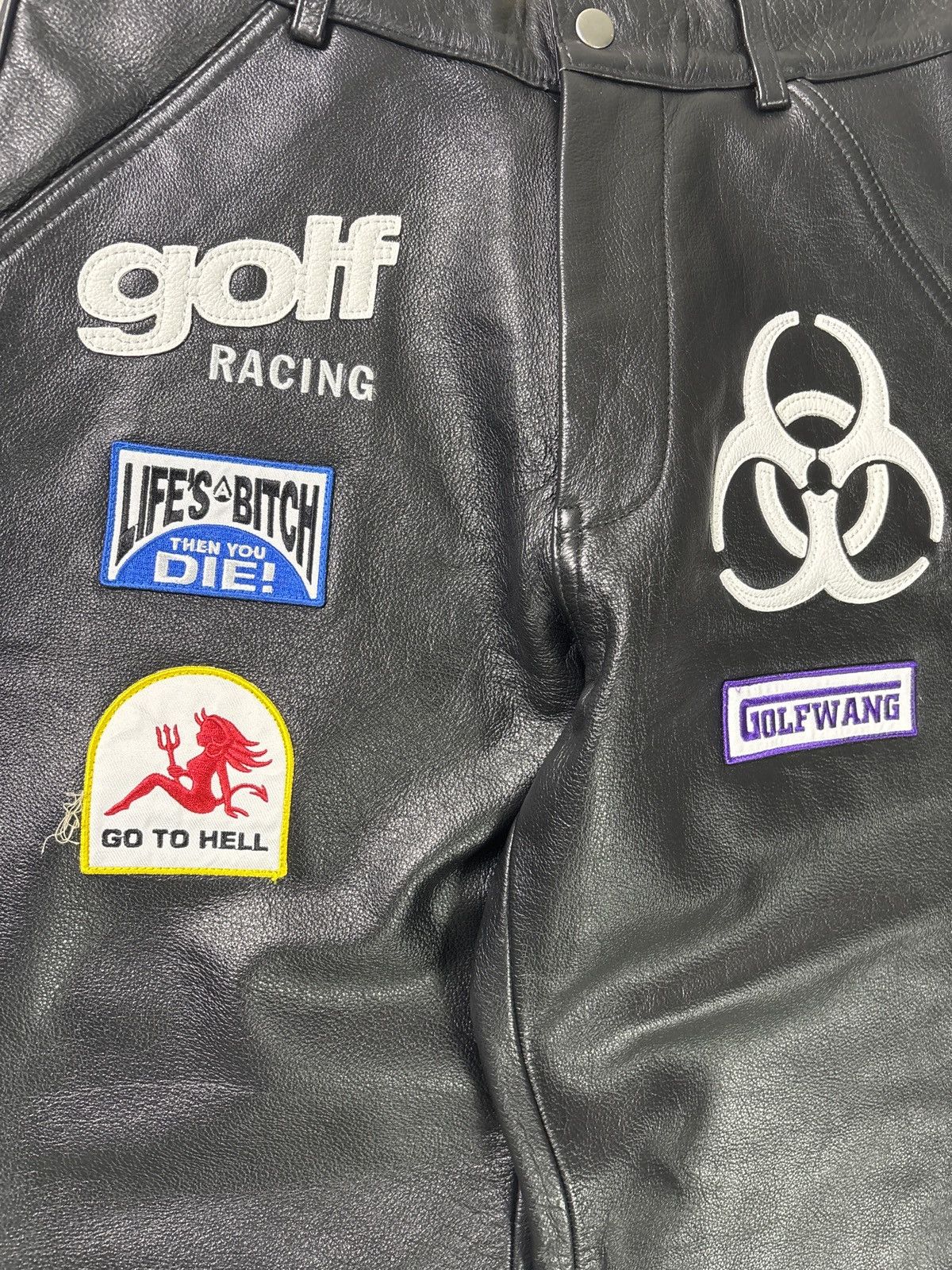 Golf Wang GOLF WANG LEATHER MOTOCROSS PANTS Size US 28 / EU 44 - 7 Thumbnail