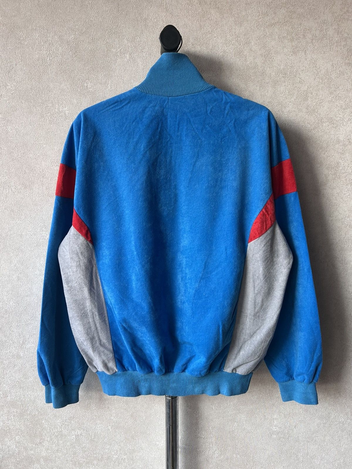 Adidas 80s Adidas Vertex Velour Zip Up Jacket Made in France Size US M / EU 48-50 / 2 - 5 Thumbnail
