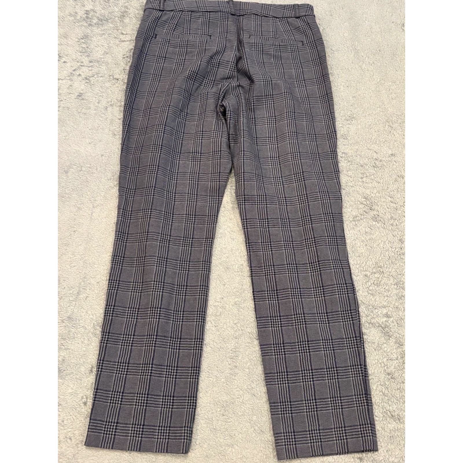 Banana Republic VINTAGE? No. Banana Republic Pants Womens 8 Sloan Gray Plaid Stretch Career Office Size 30" / US 8 / IT 44 - 6 Thumbnail