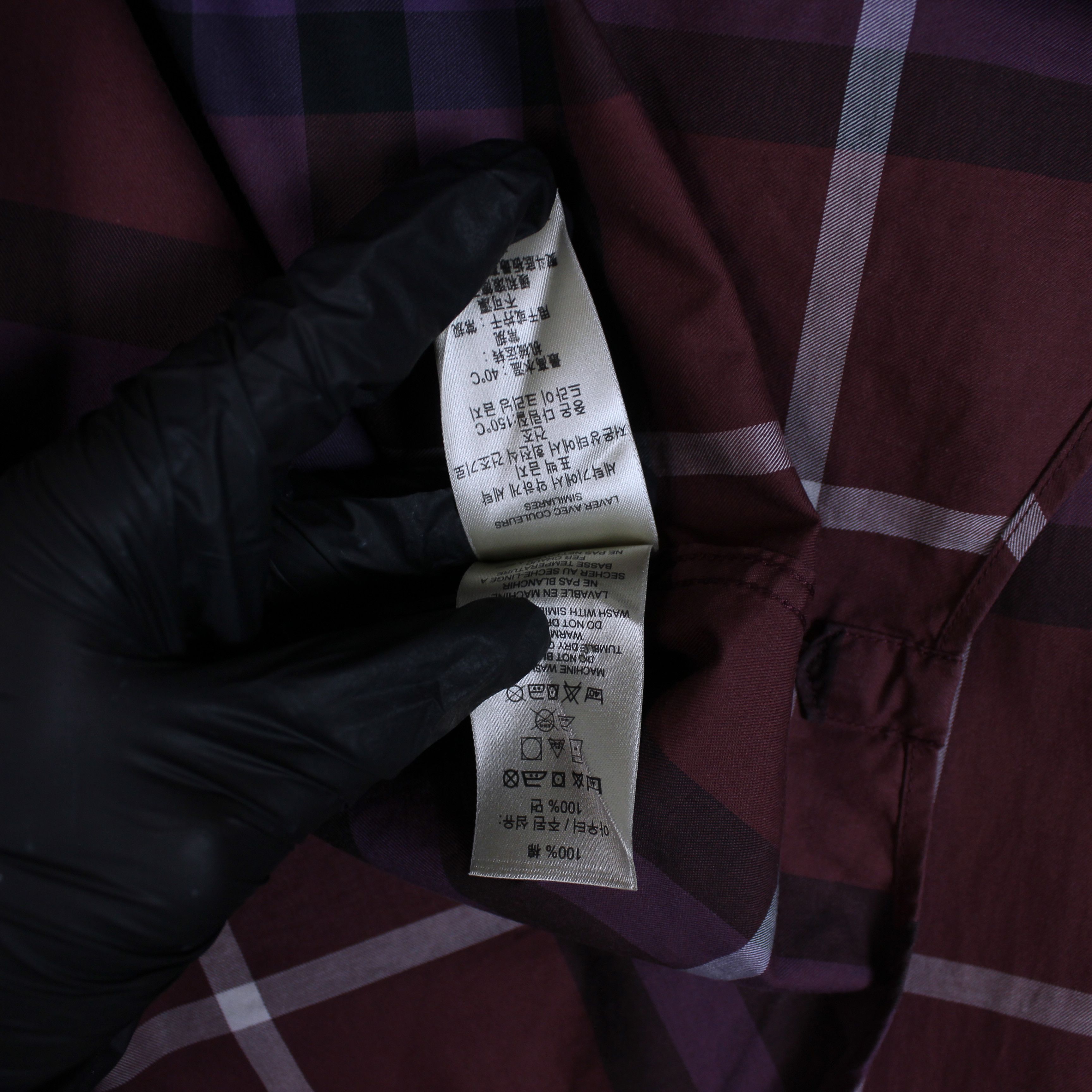 Burberry Burberry vintage button Ups shirt nova purple M cotton Size US M / EU 48-50 / 2 - 10 Thumbnail