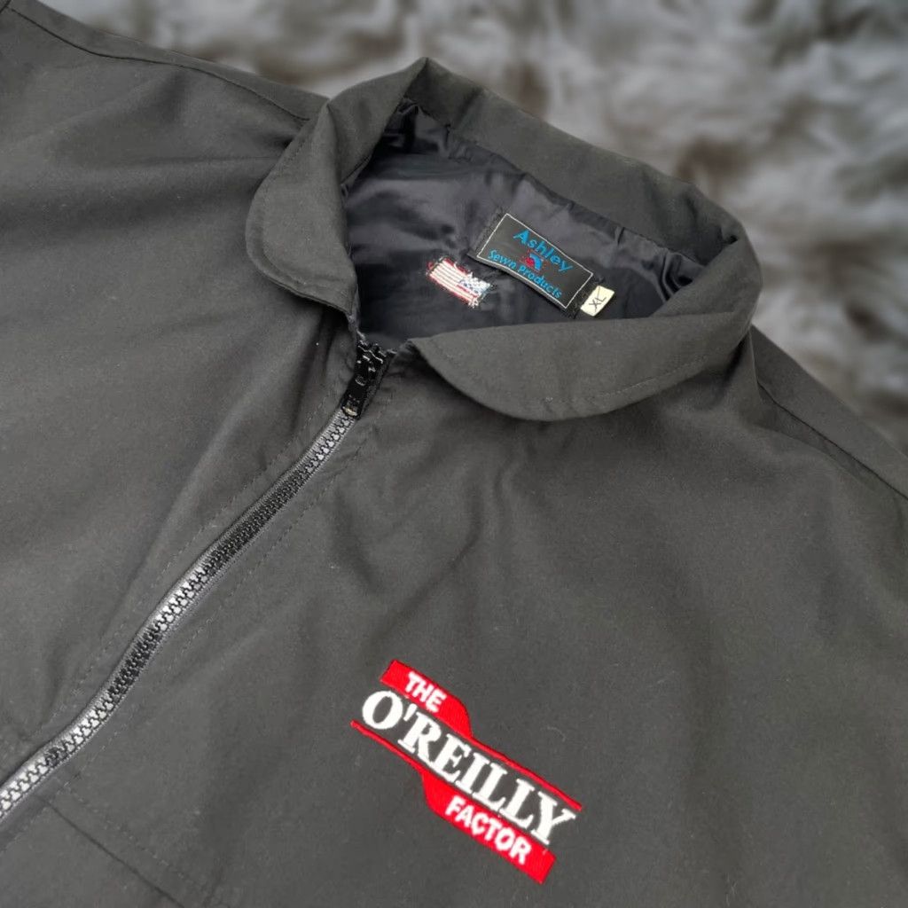 The O'Reilly Factor Fox News Bill O'Reilly Men's Bomber Jacket Black USA XL