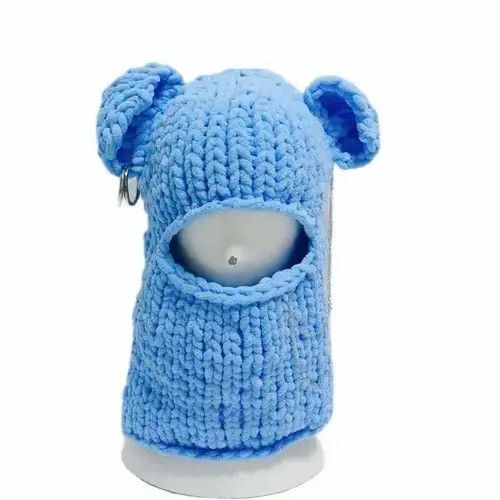 Other Knitted Balaclava Ear Bear Beanie Hat Size ONE SIZE - 3 Thumbnail