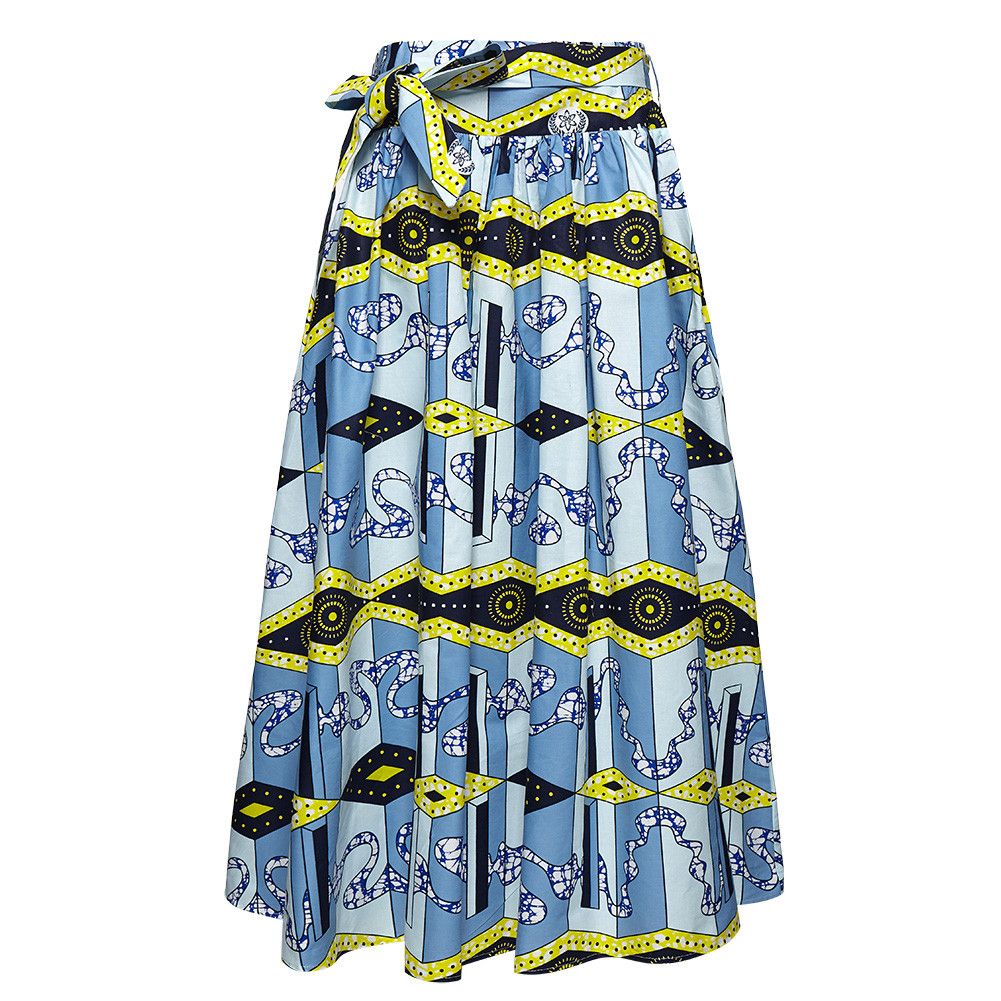 Other Wax Print Skirts Maxi Long Skirt Cotton Size 34" / US 12 / IT 48 - 1 Thumbnail
